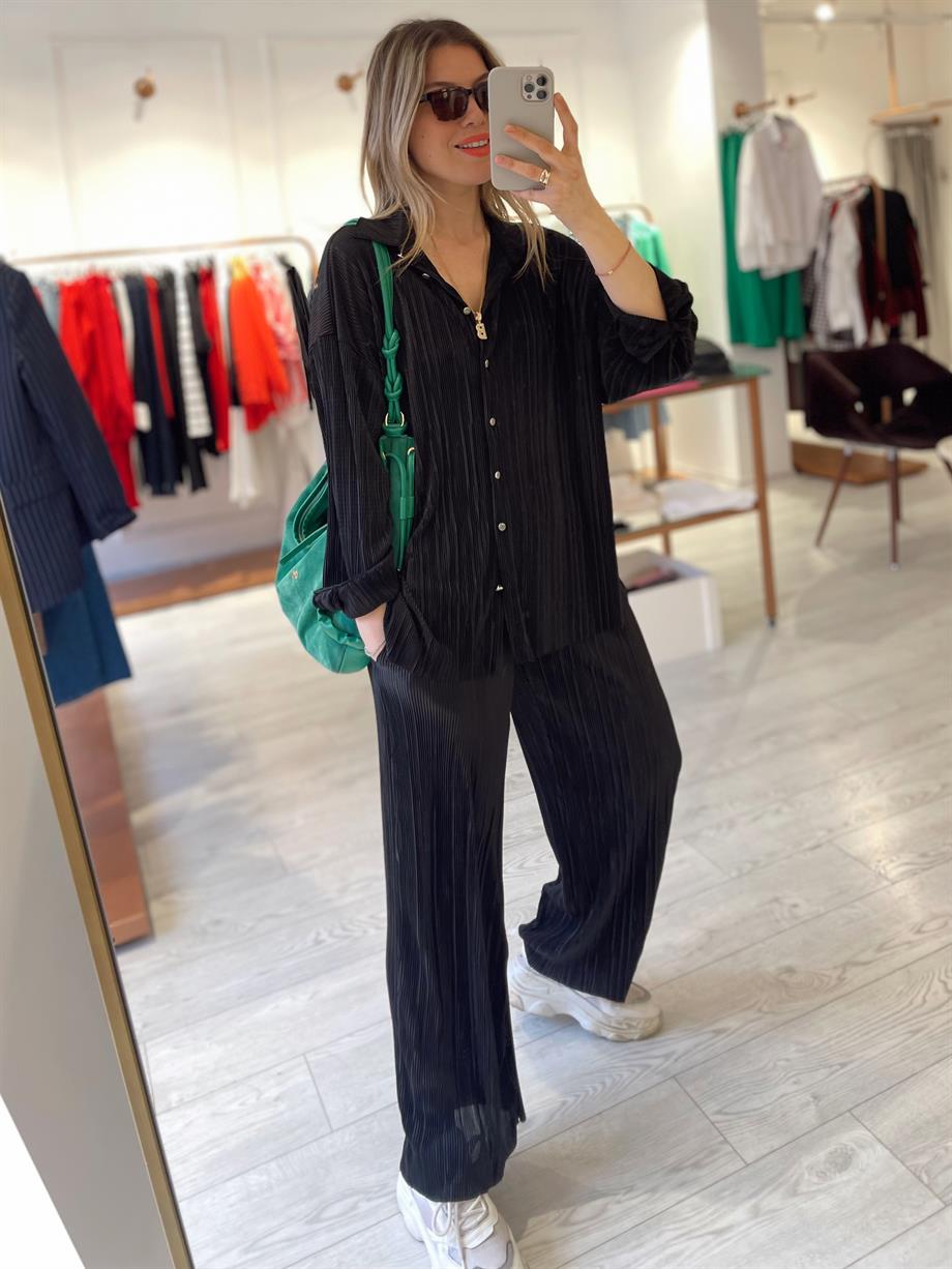 Siyah Kırinkıl Kumaş Takım