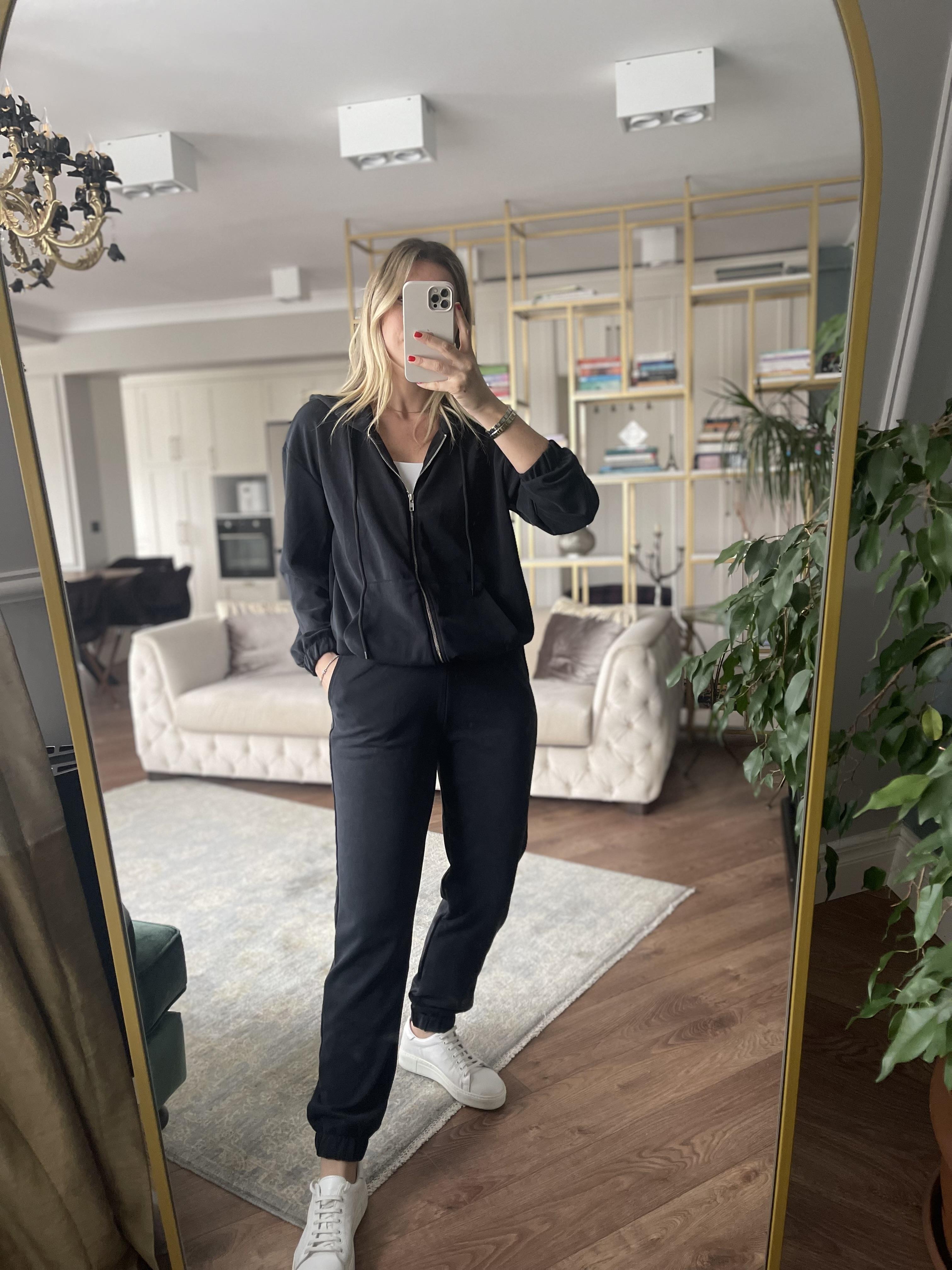 Siyah Modal Kumaş Jogger · 4