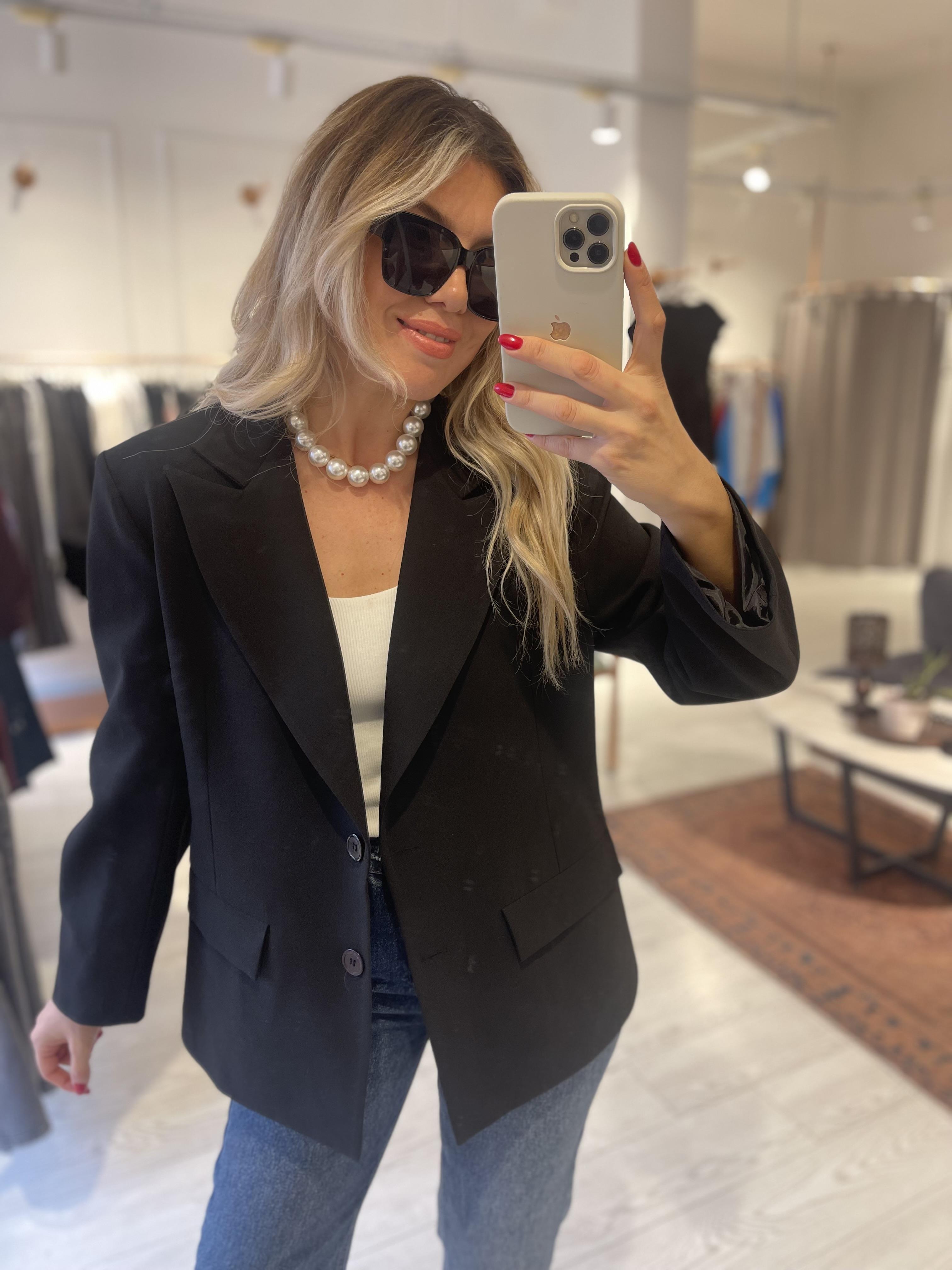 Siyah Oversize Blazer