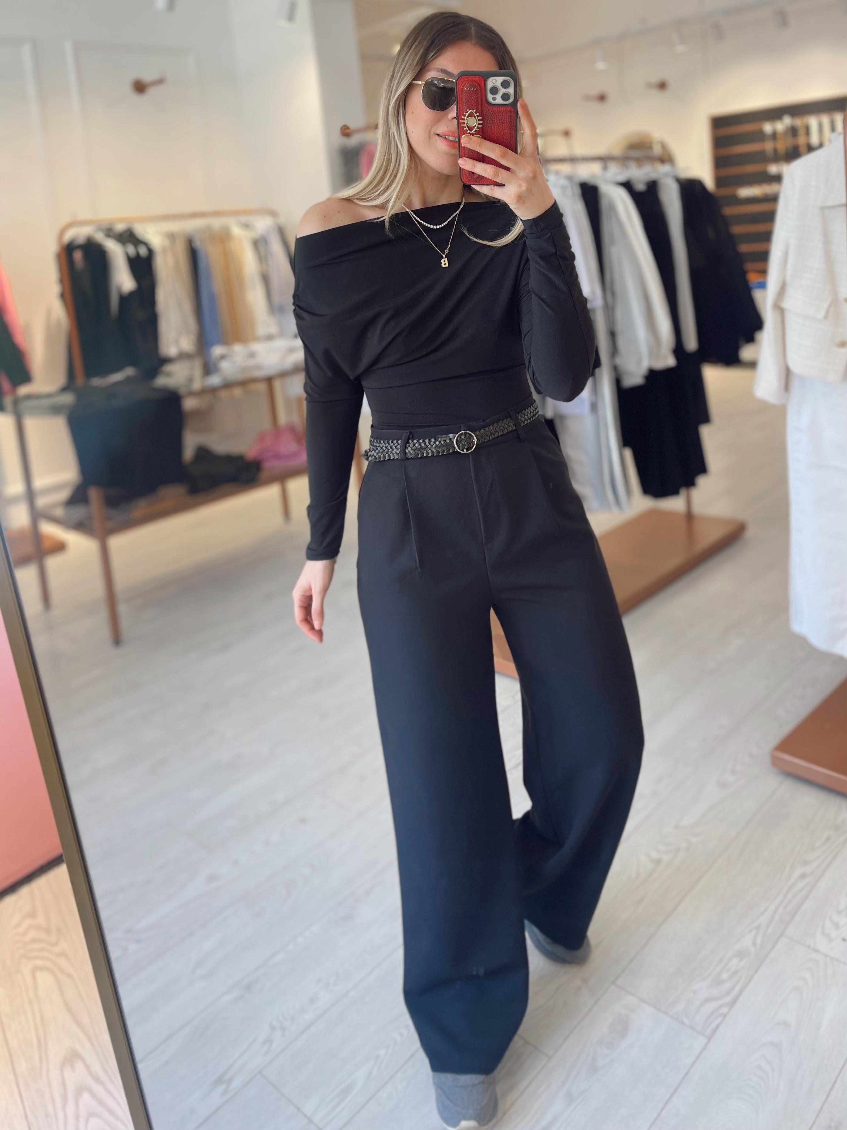 Siyah Pensli Palazzo