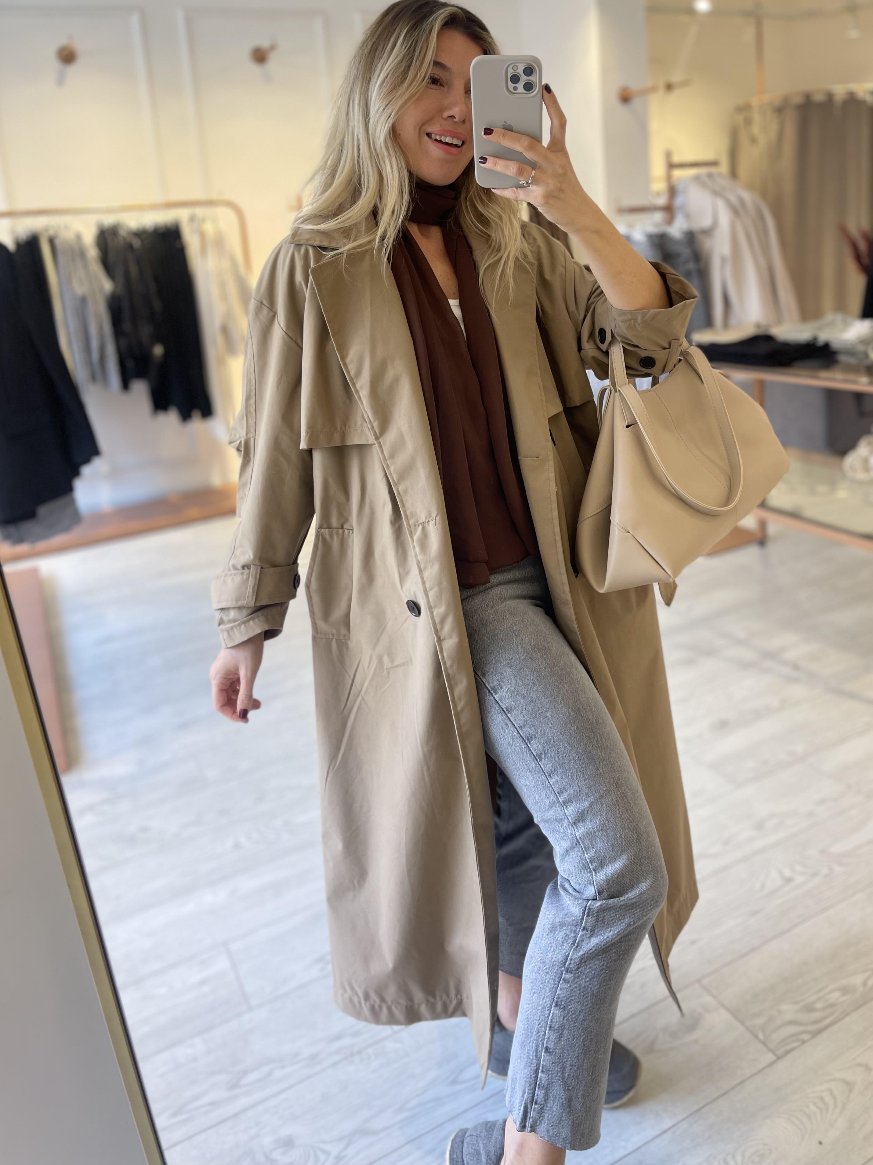 Sütlü Kahve Premium Trençkot · 3