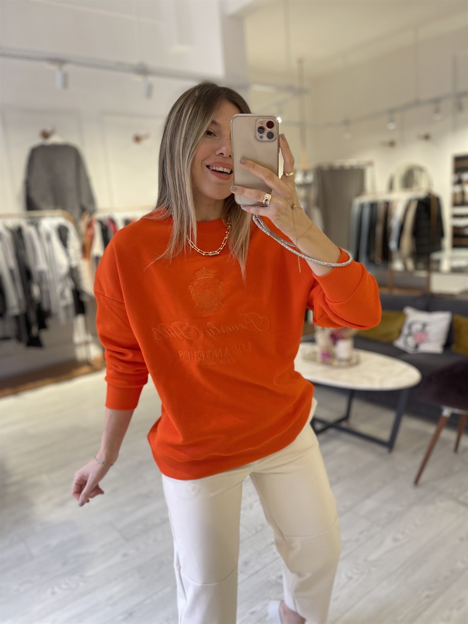Turuncu Beverly Hills Sweat