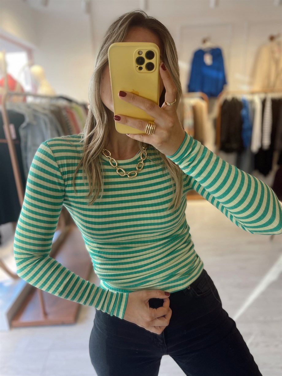 Yeşil Çizgili Body