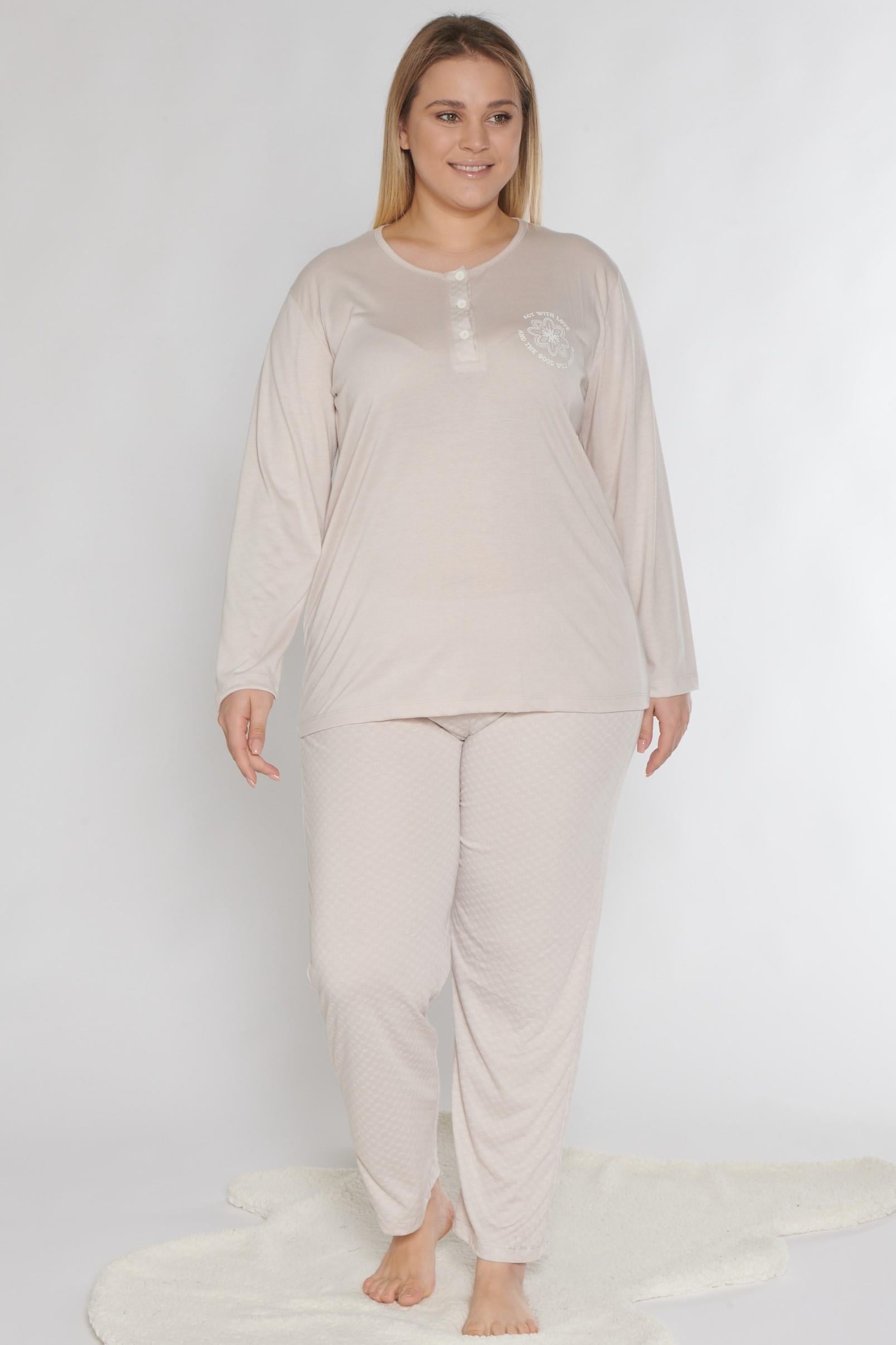 ALPERİ BATTAL UZUN KOL PİJAMA TAKIMI B790-38