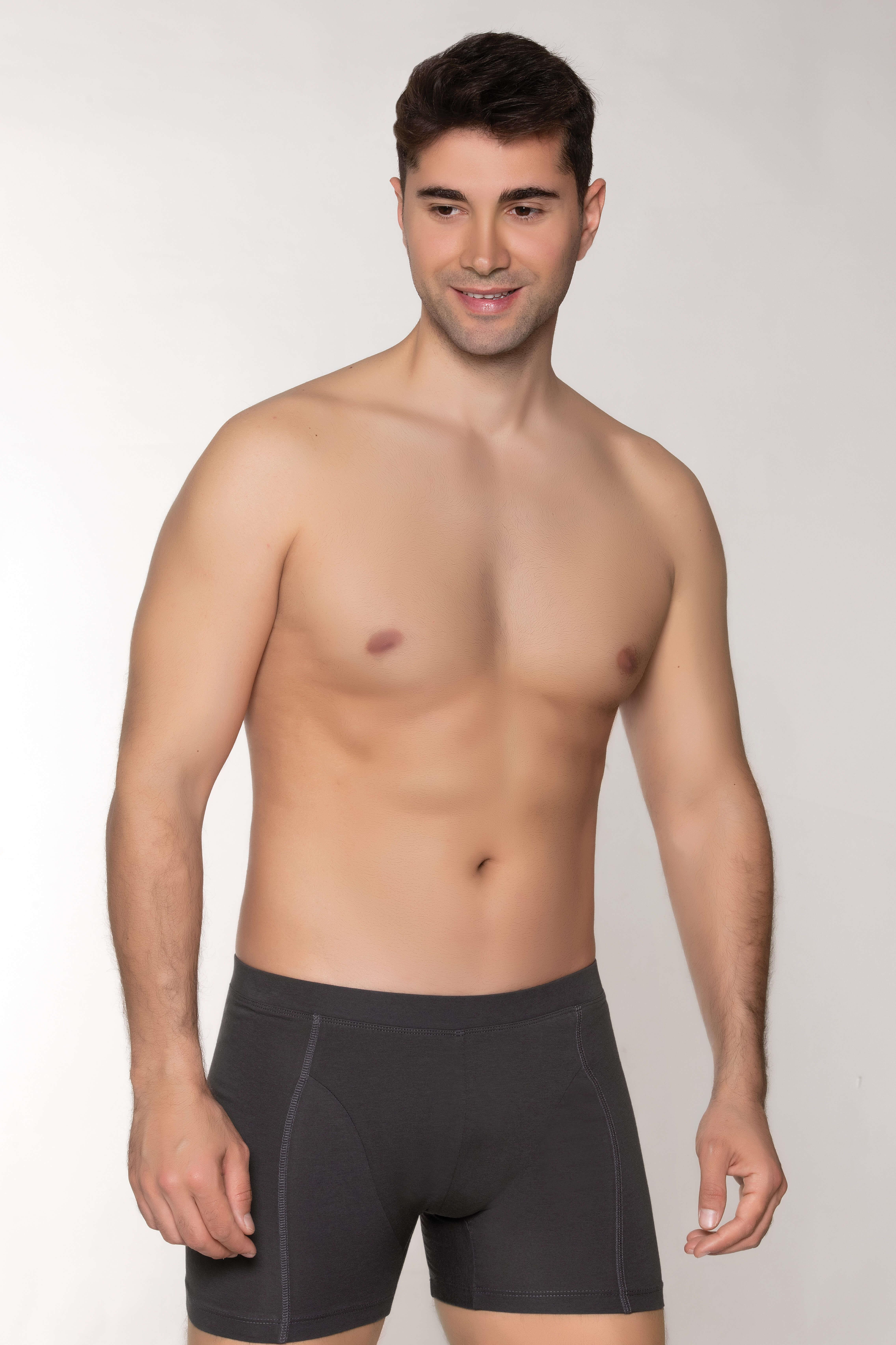 ERKEK MODAL BOXER GİZLİ LASTİKLİ ANTRASİT