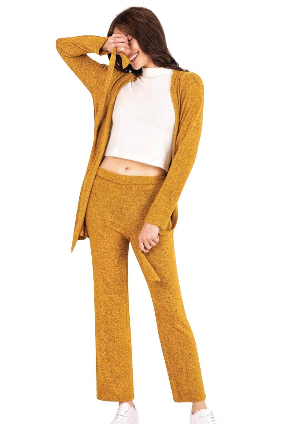 KADIN HIRKALI KIŞLIK ÜÇLÜ PİJAMA SET HOMEWEAR DOWRY 15-10