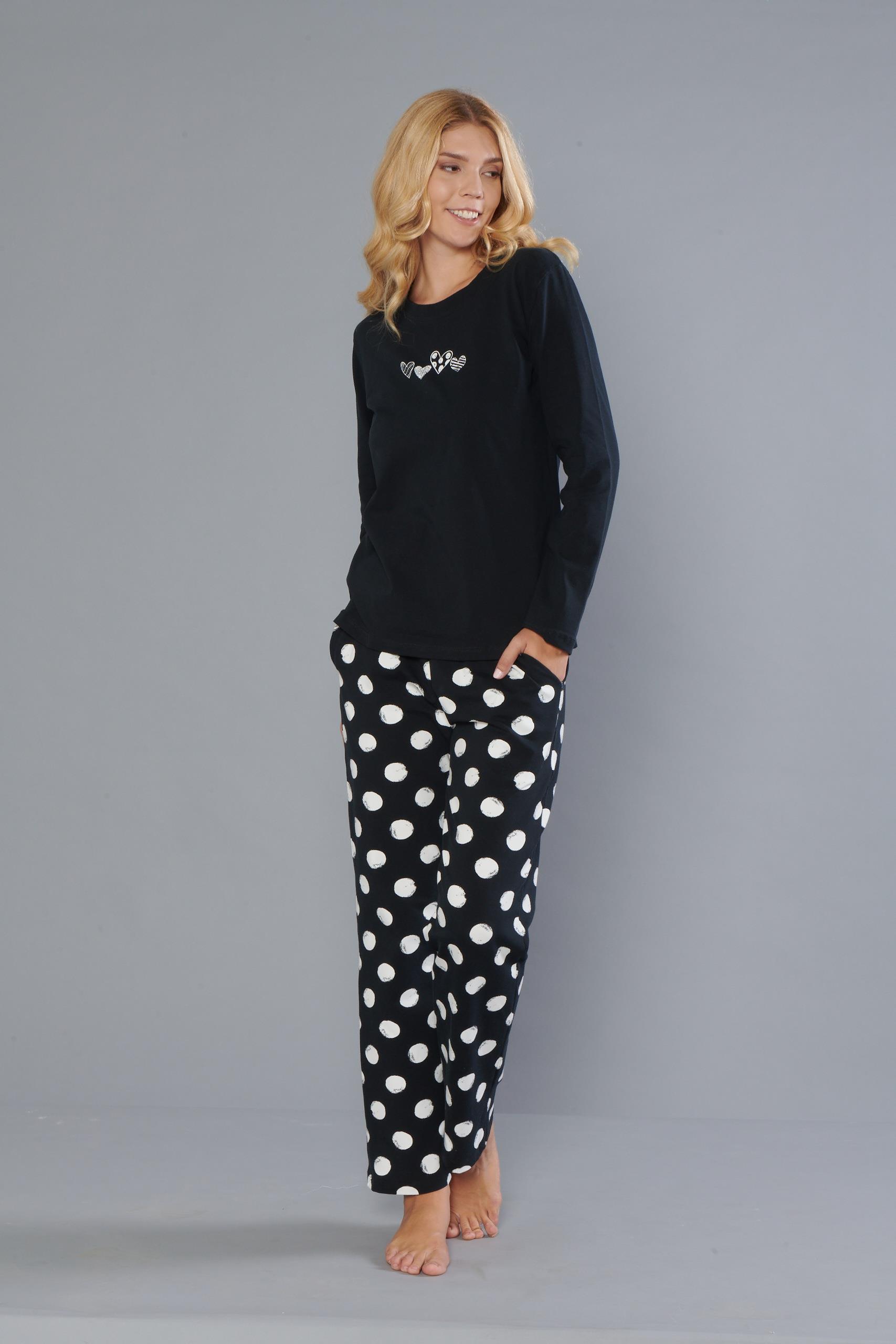 DOWRY Kadın %100 Pamuk Uzun Kollu Pijama Takımı 09-271