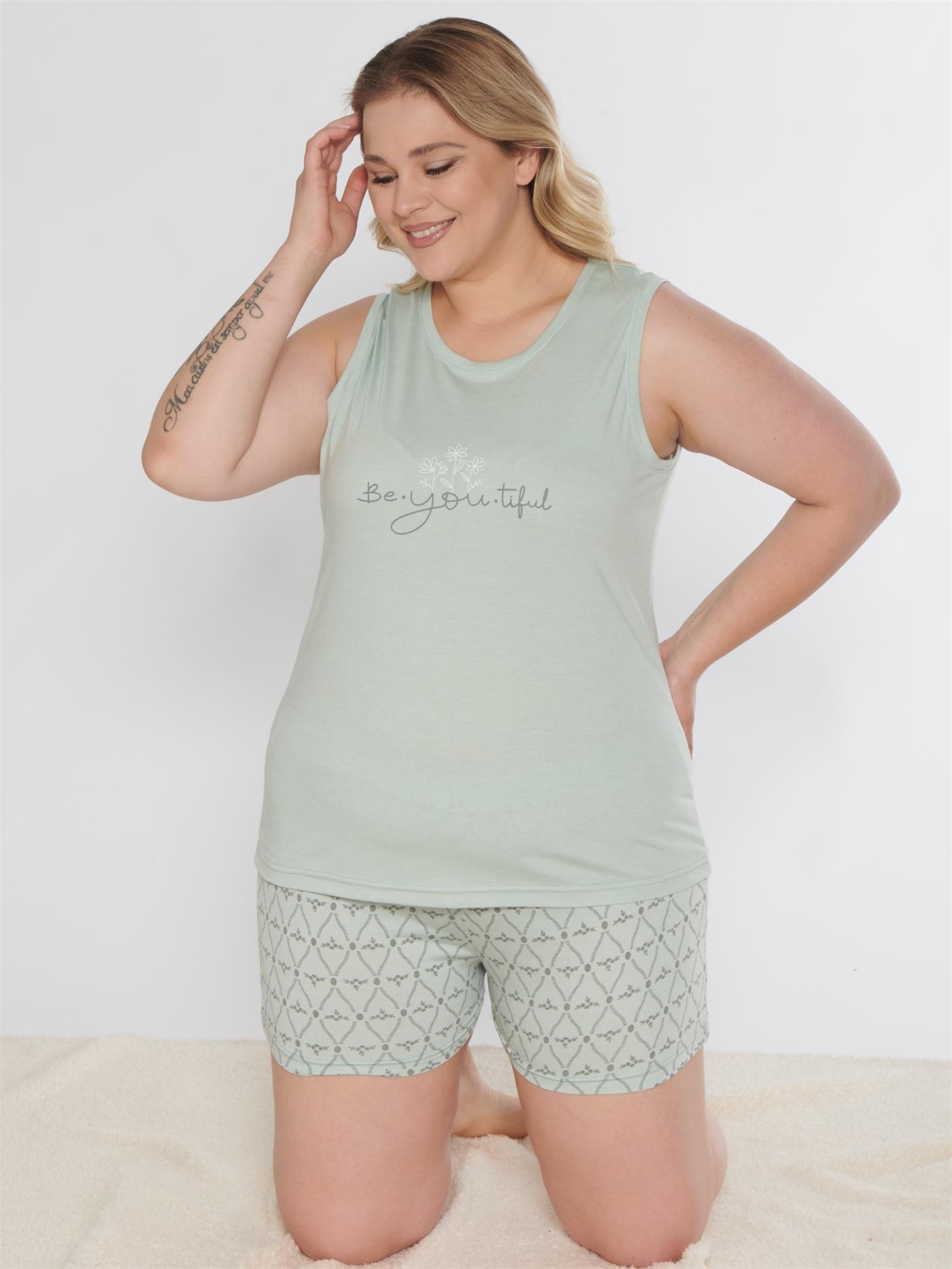 BÜYÜK BEDEN BATTAL ASKILI ŞORT TAKIM ALPERİ B760-05