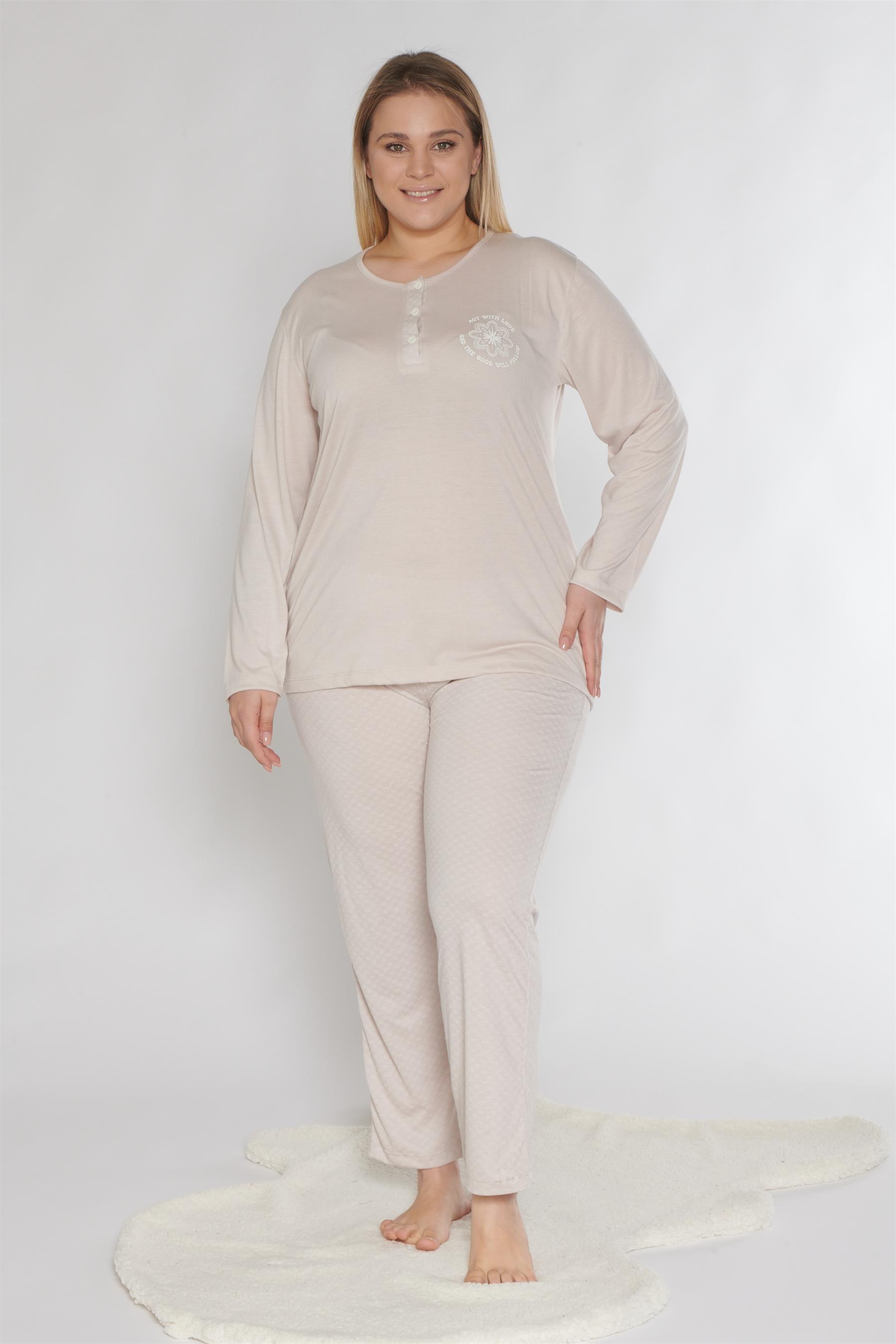 ALPERİ BATTAL UZUN KOL PİJAMA TAKIMI B790-38