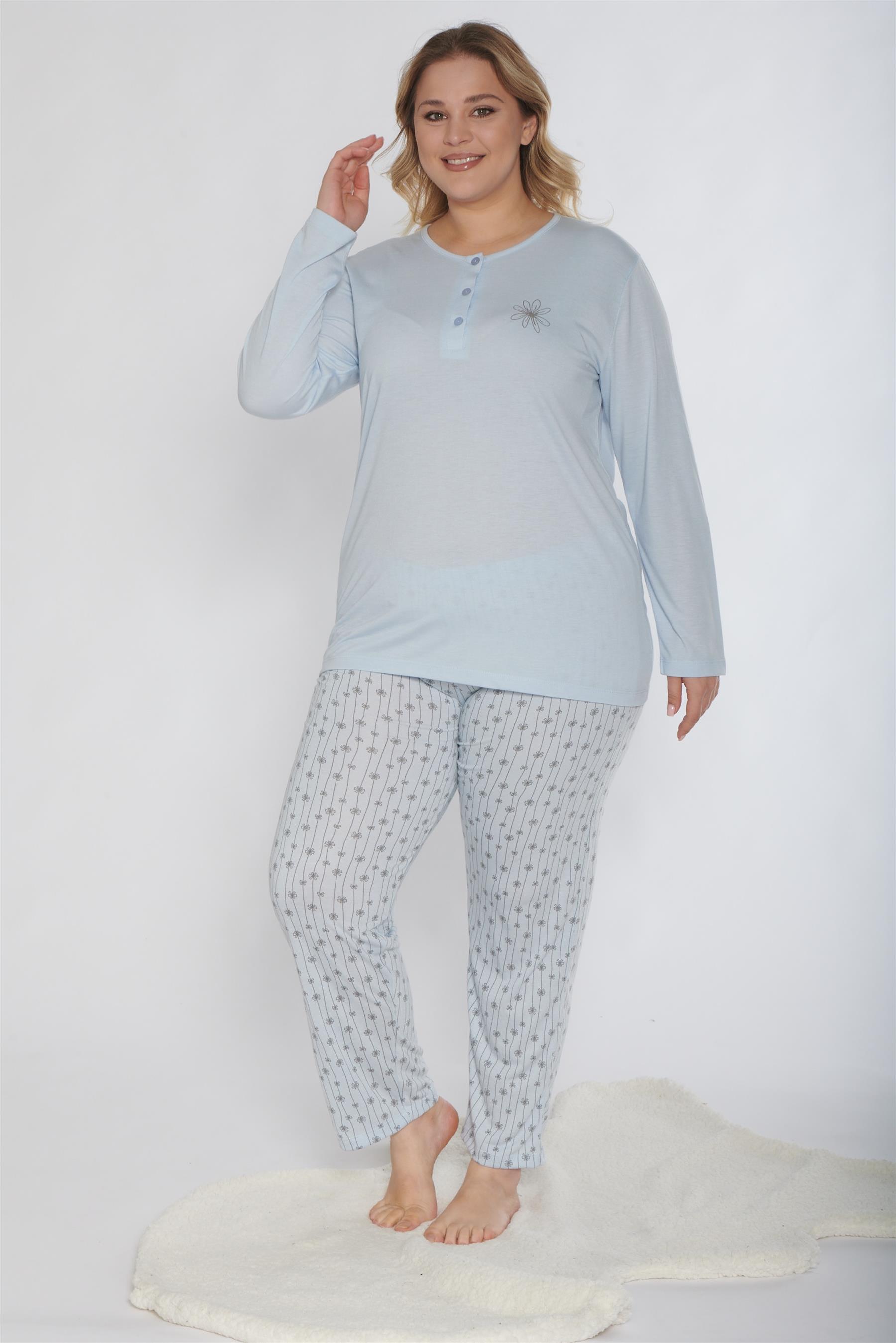 ALPERİ BATTAL UZUN KOL PİJAMA TAKIMI B790-40