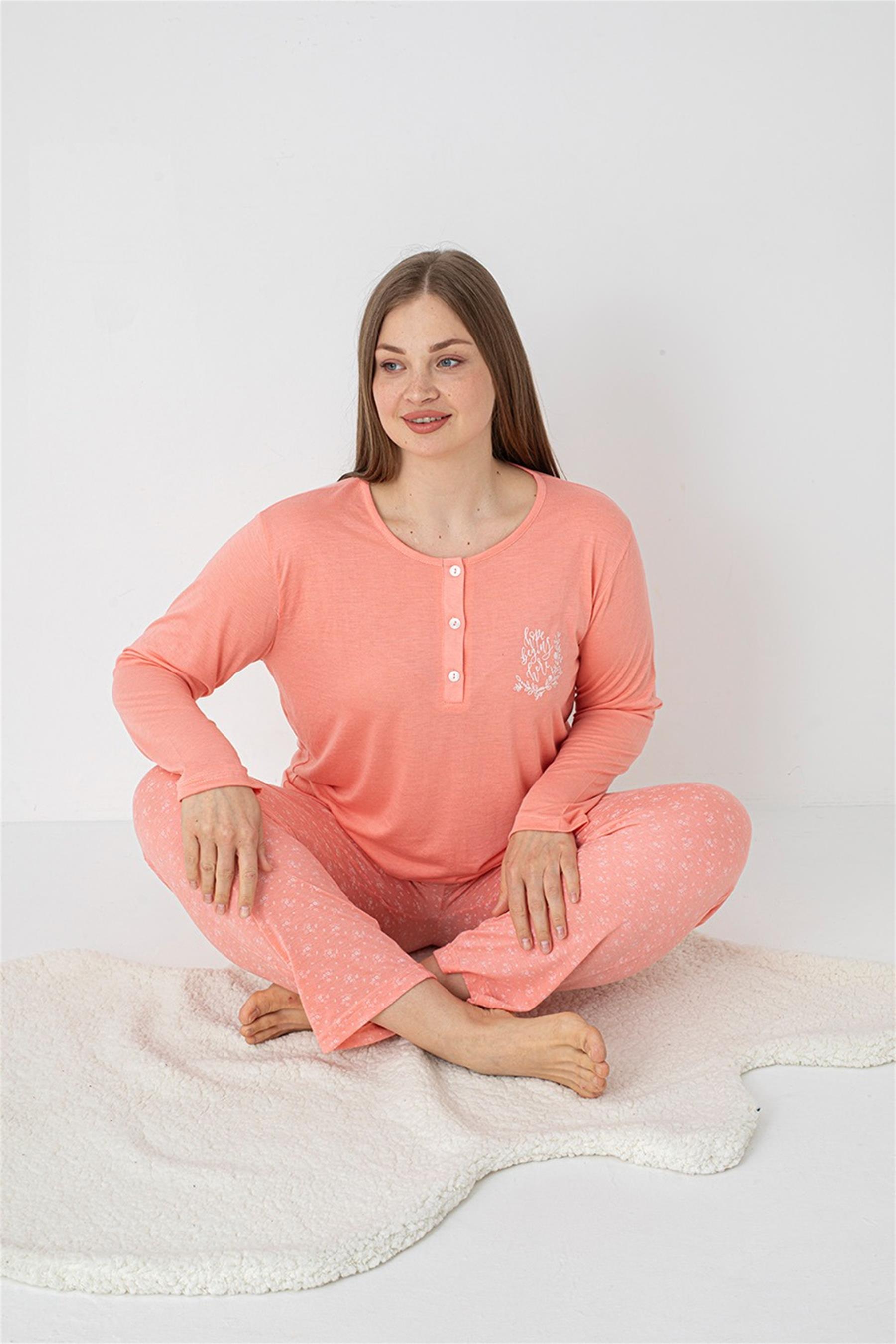 ALPERİ BATTAL UZUN KOL PİJAMA TAKIMI B790-36