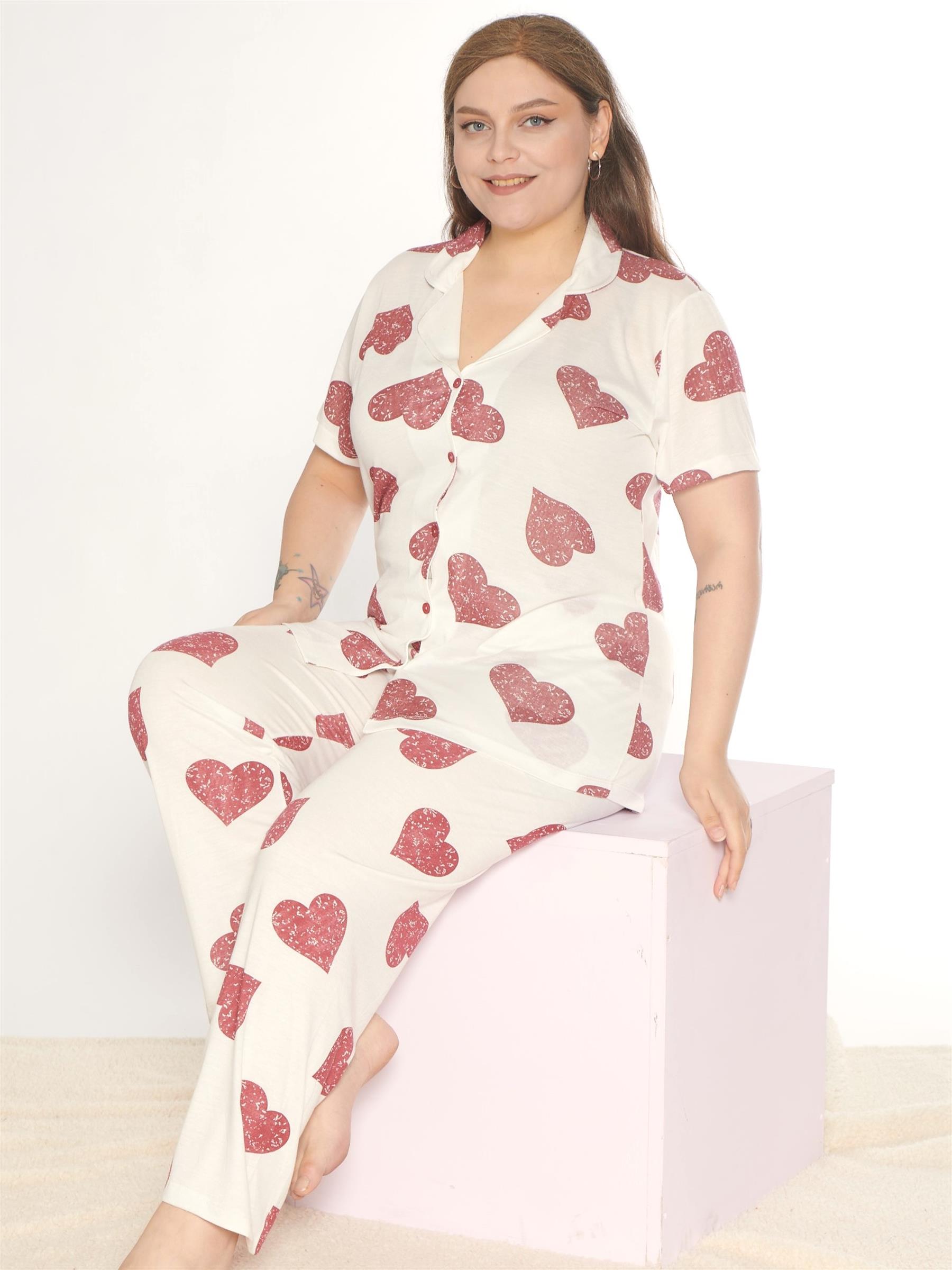 ALPERİ BOY.DÜĞ.BATTAL K.KOL PİJAMA TAKIMI B780-27