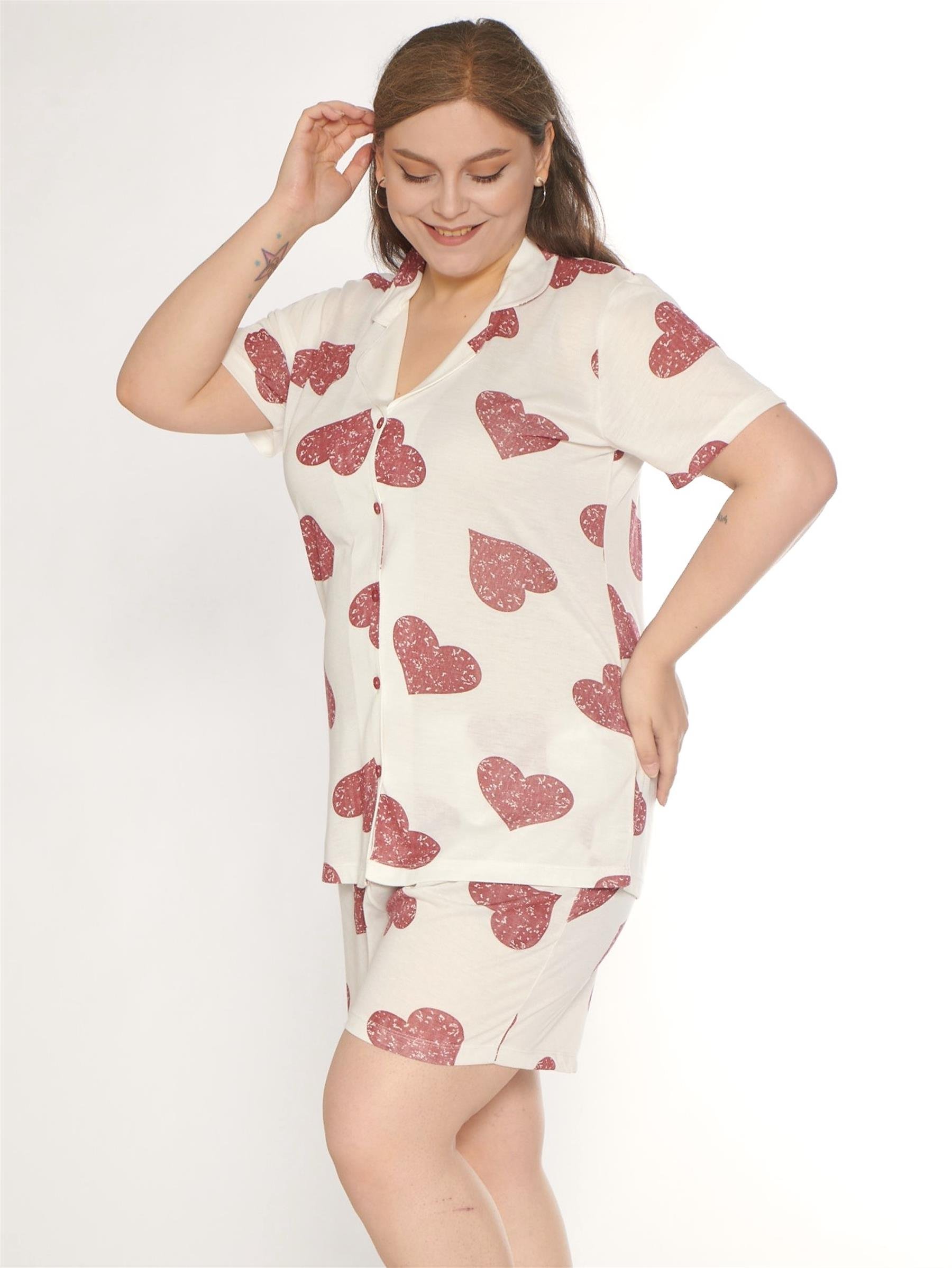 ALPERİ BOYDAN DÜĞMELİ BATTAL ŞORT TAKIM B760-12