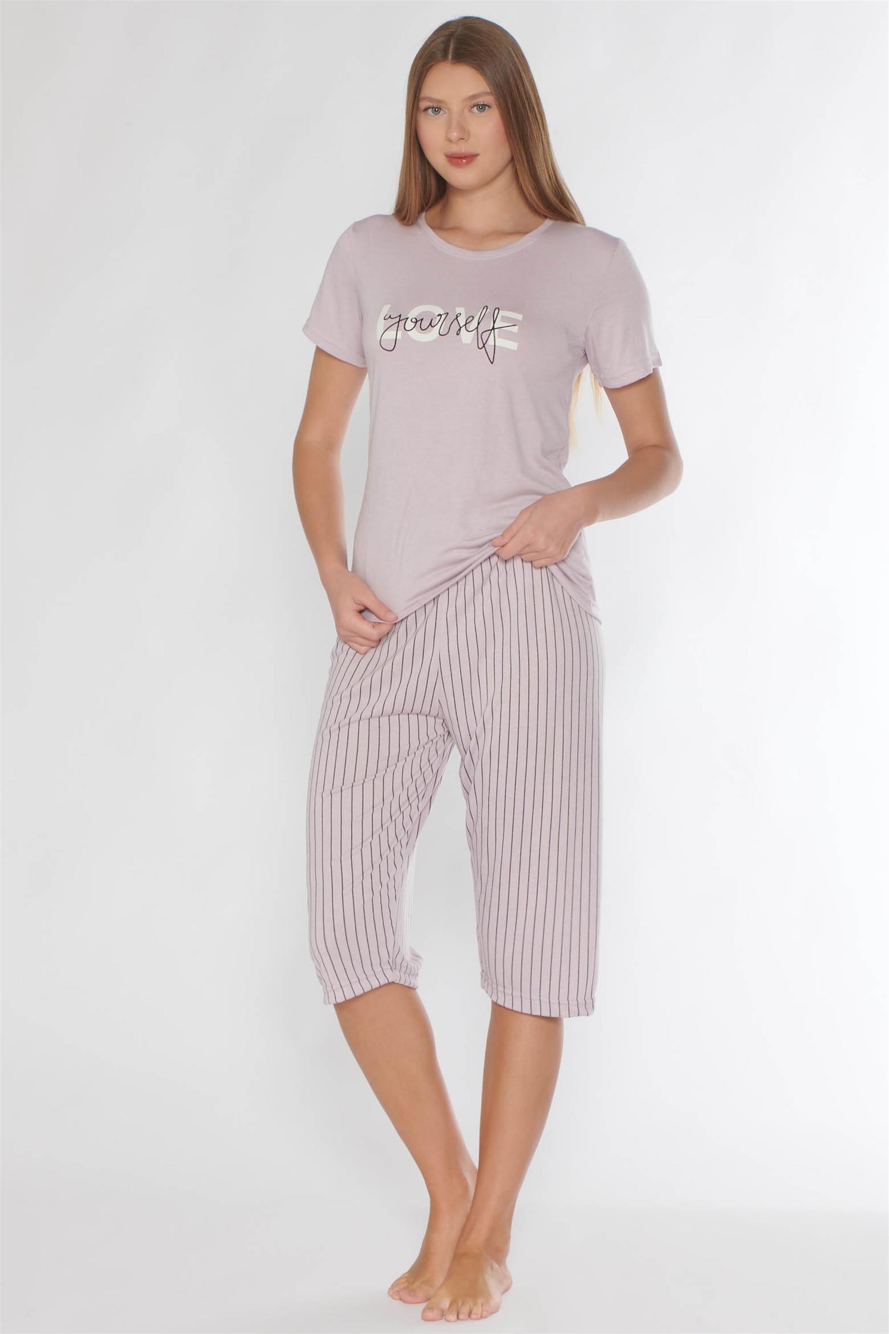 ALPERİ KAPRİ KISA KOL PİJAMA TAKIM 770-02