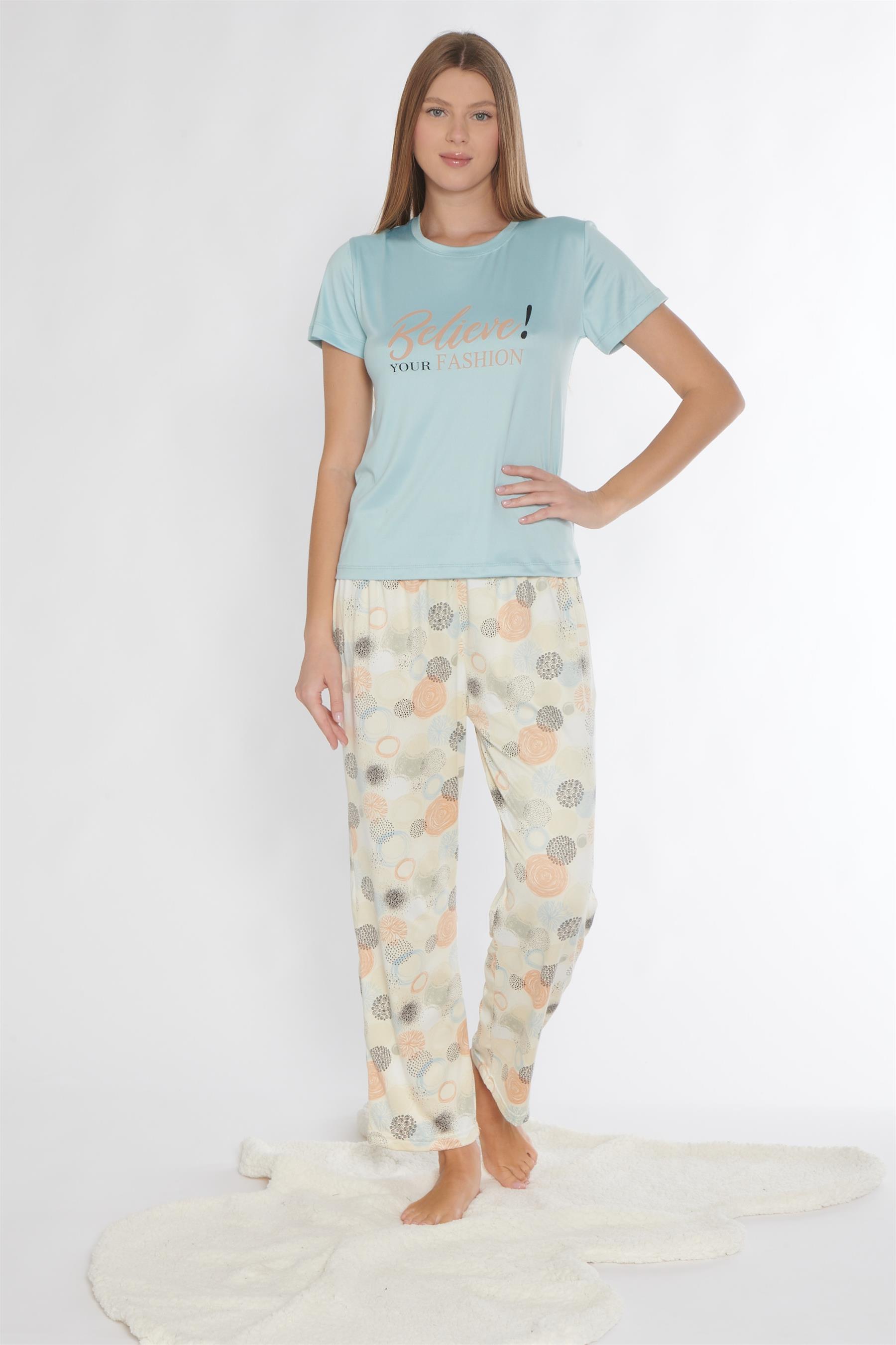 KISA KOL PİJAMA TAKIMI VİSKON 780-310