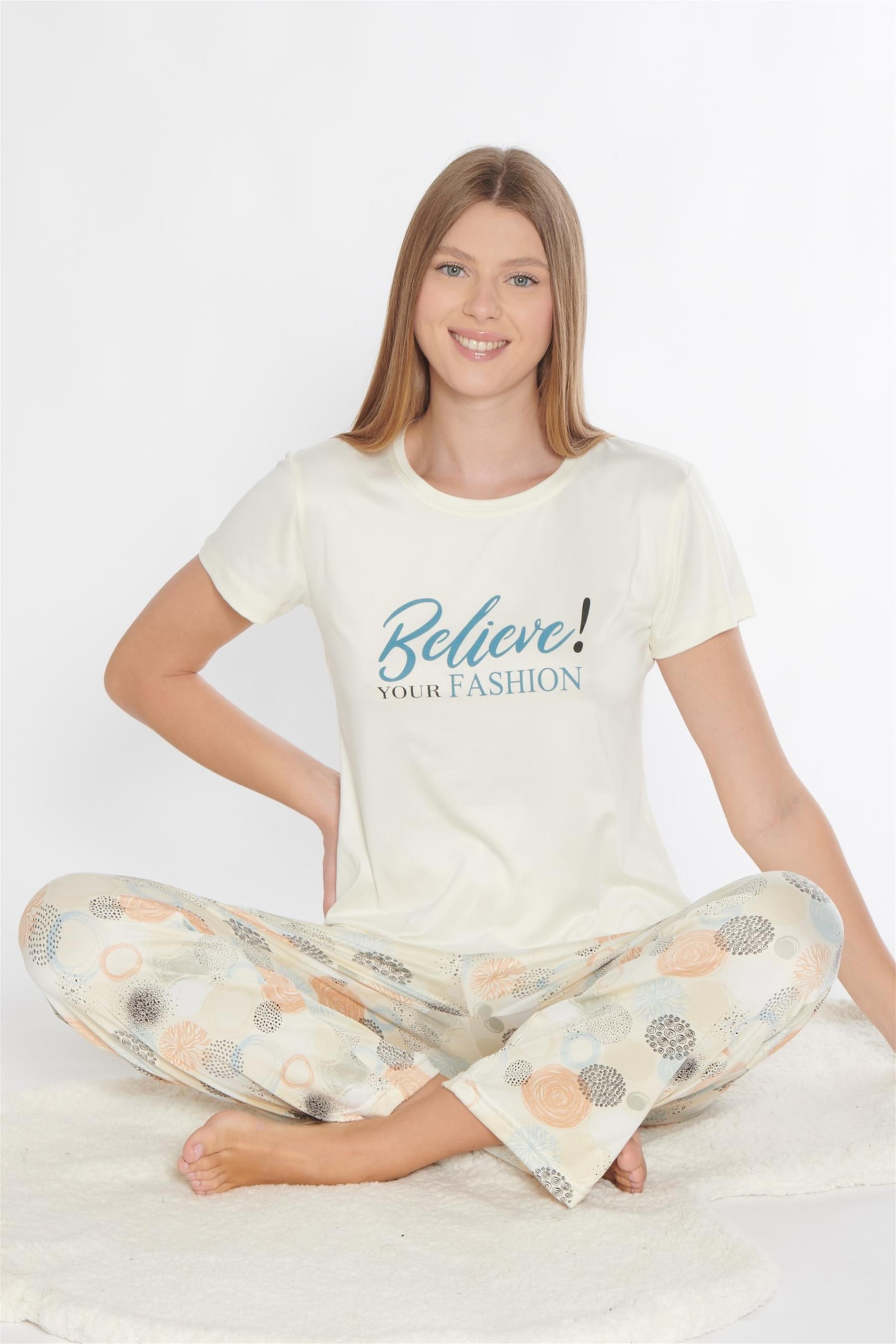 KISA KOL PİJAMA TAKIMI VİSKON 780-310