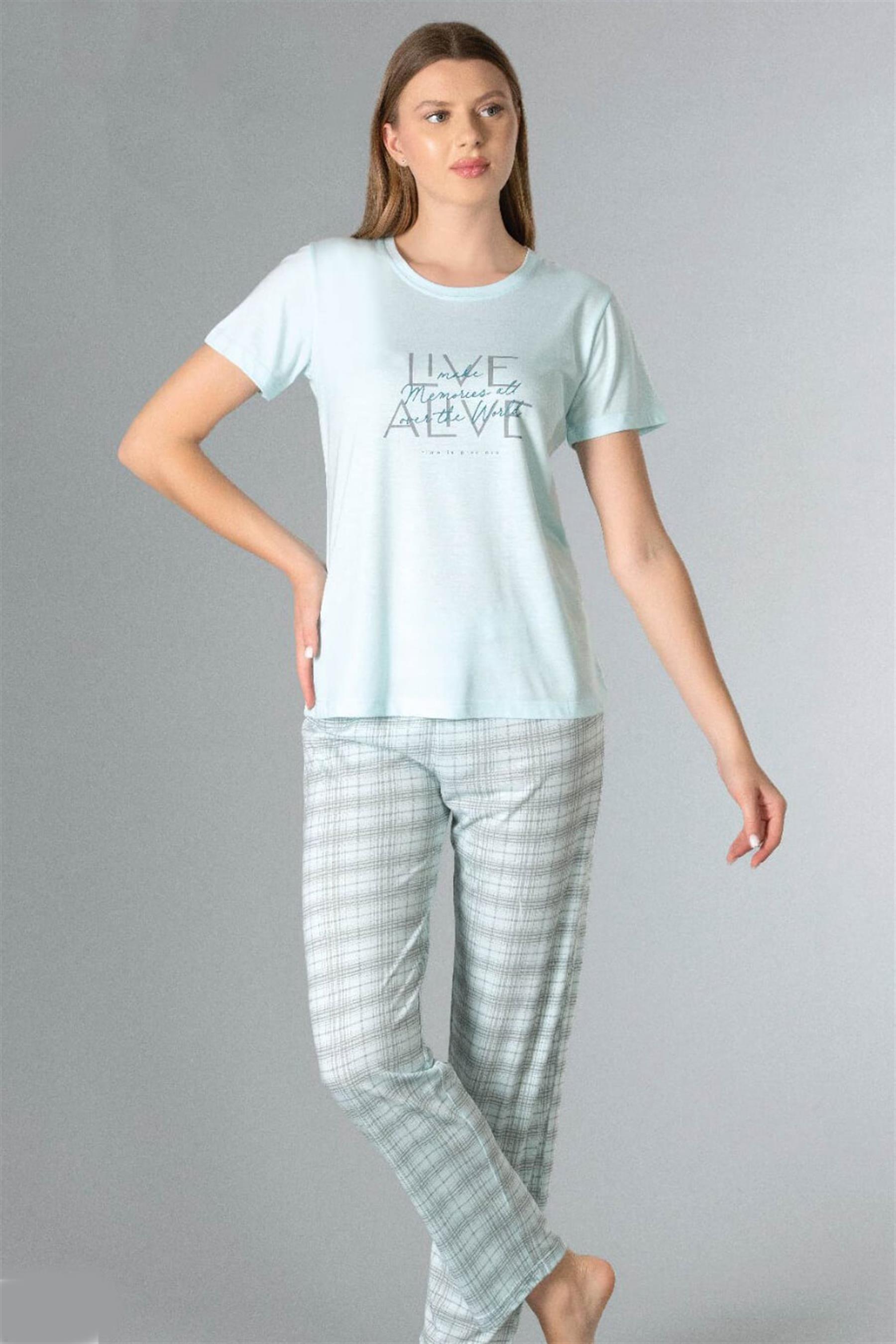 ALPERİ KISA KOL PİJAMA TAKIMI 780-40