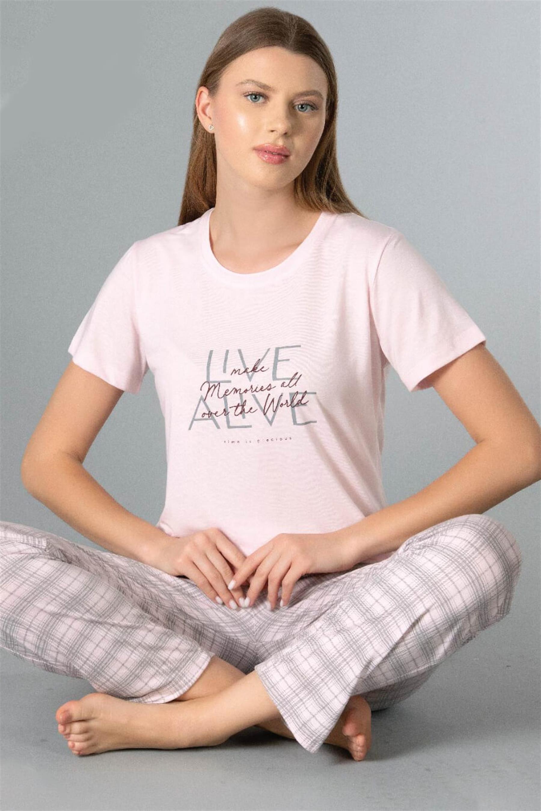 ALPERİ KISA KOL PİJAMA TAKIMI 780-40