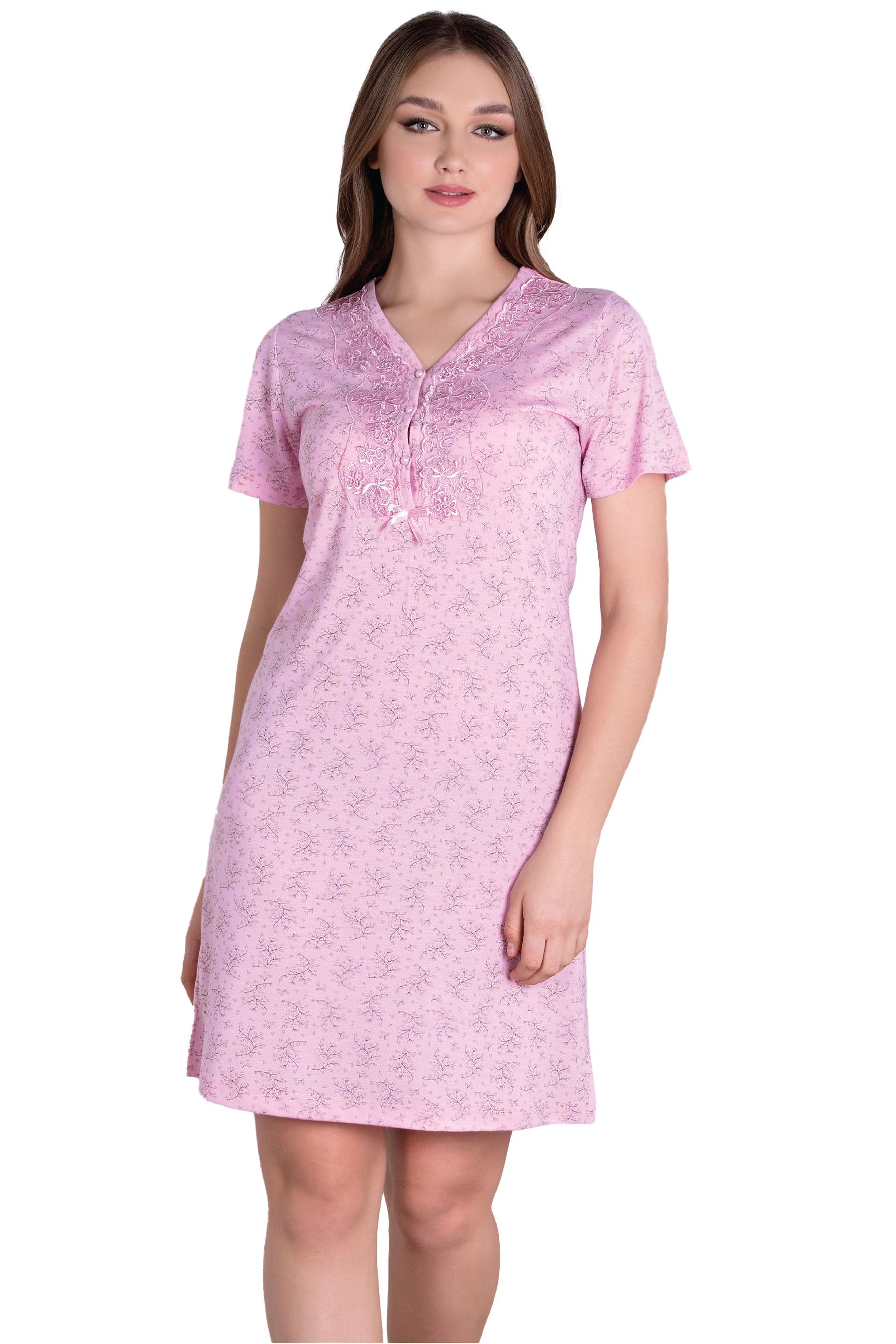 KADIN KISA KOL YAZLIK VİSKON GECELİK TUNİK ALPERİ 75-15