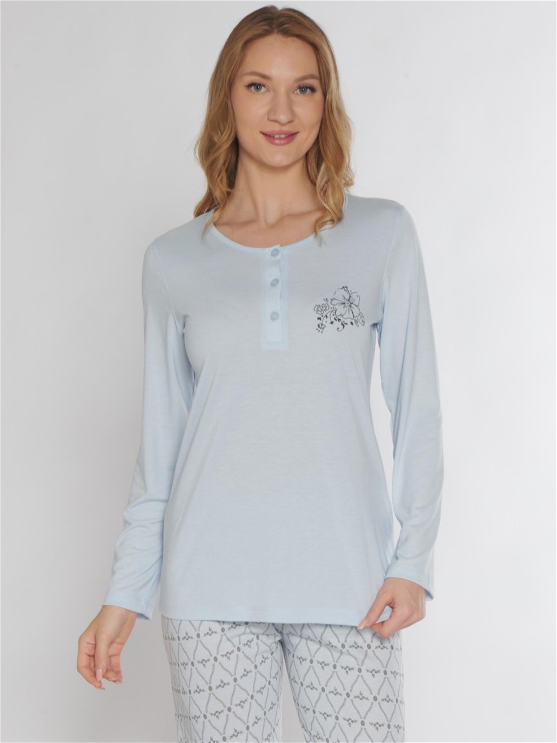 UZUN KOL PİJAMA TAKIMI ALPERİ 790-81