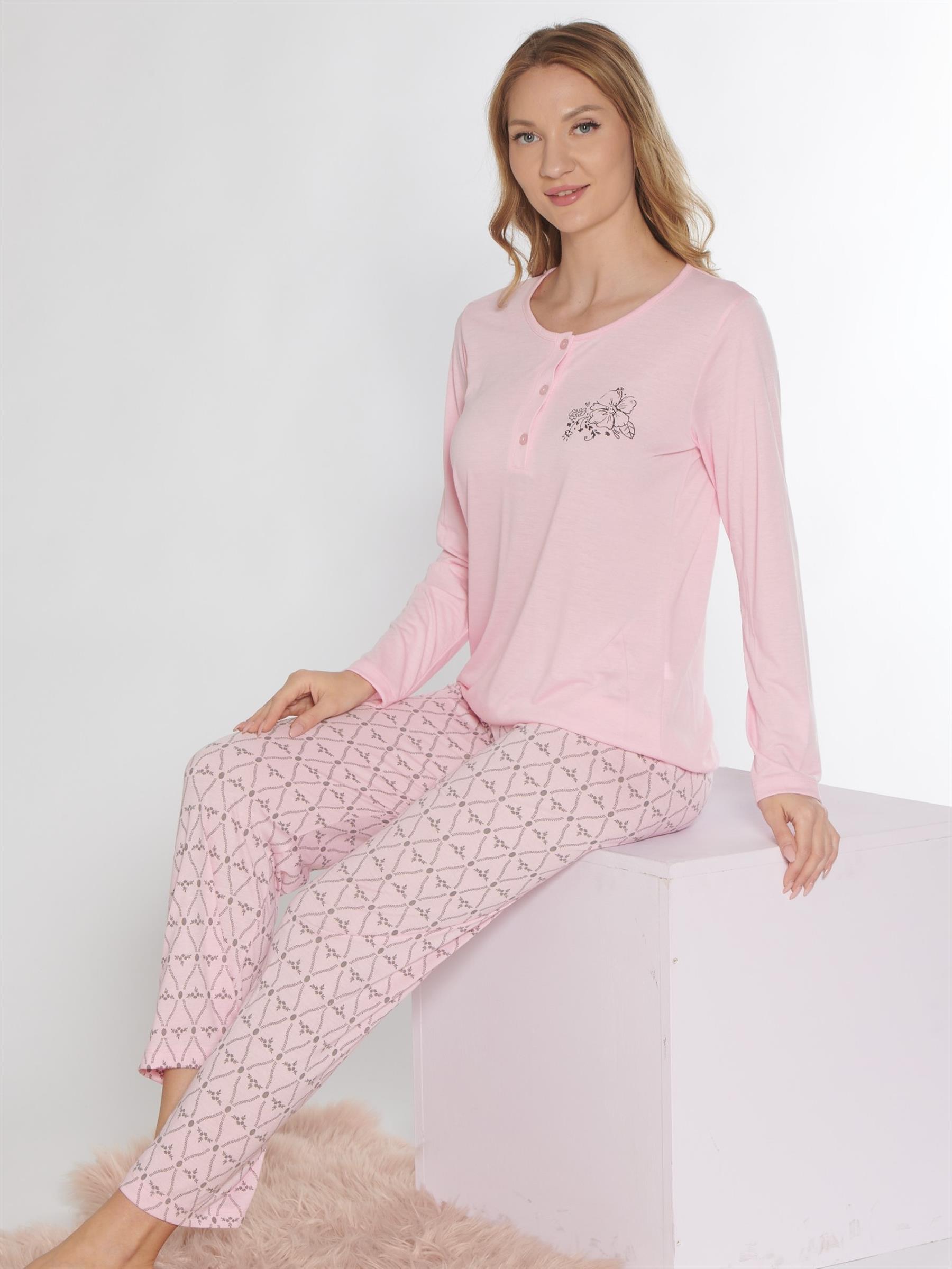 UZUN KOL PİJAMA TAKIMI ALPERİ 790-81