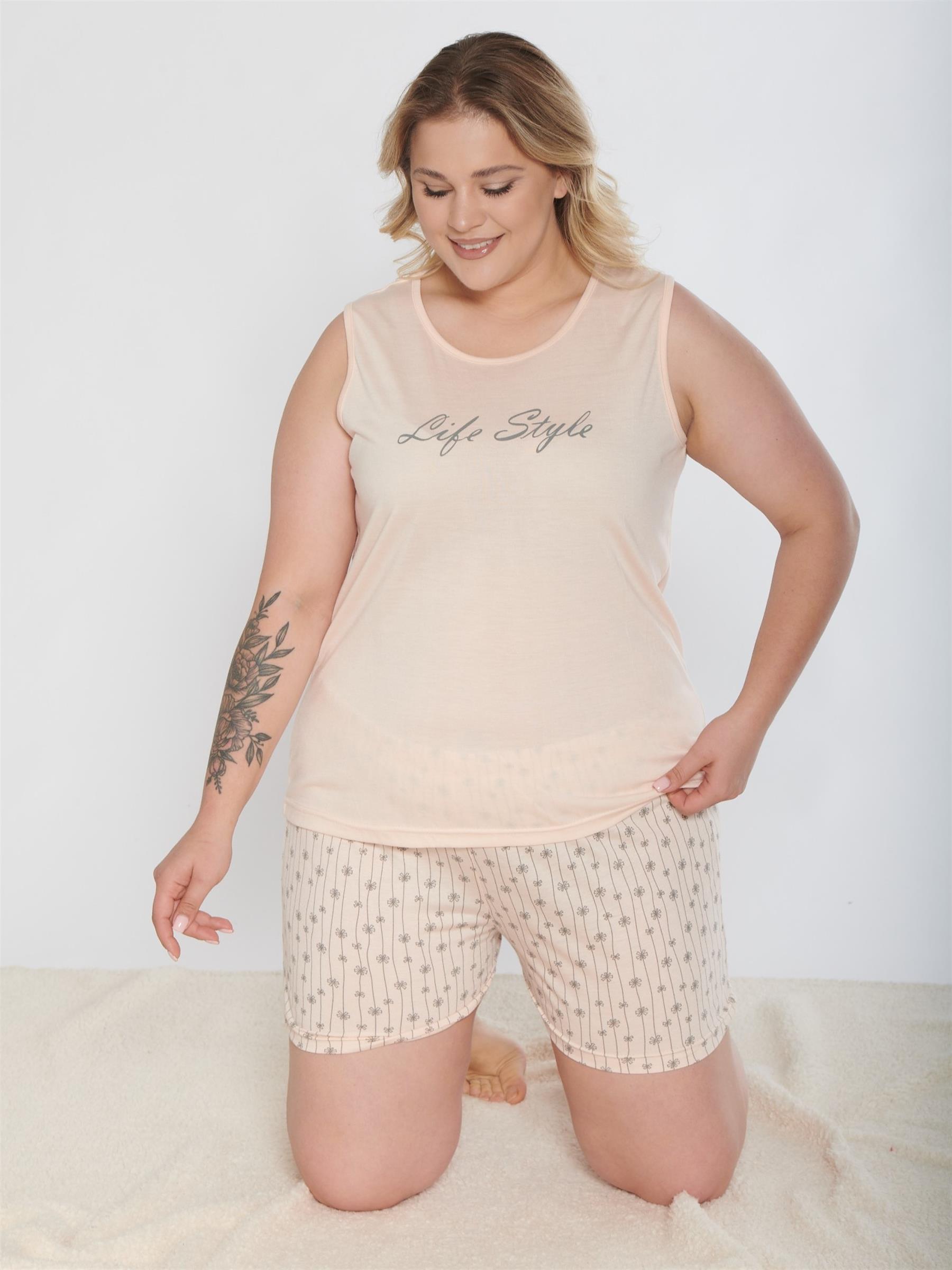 BÜYÜK BEDEN BATTAL ŞORT TAKIM ALPERİ B760-06