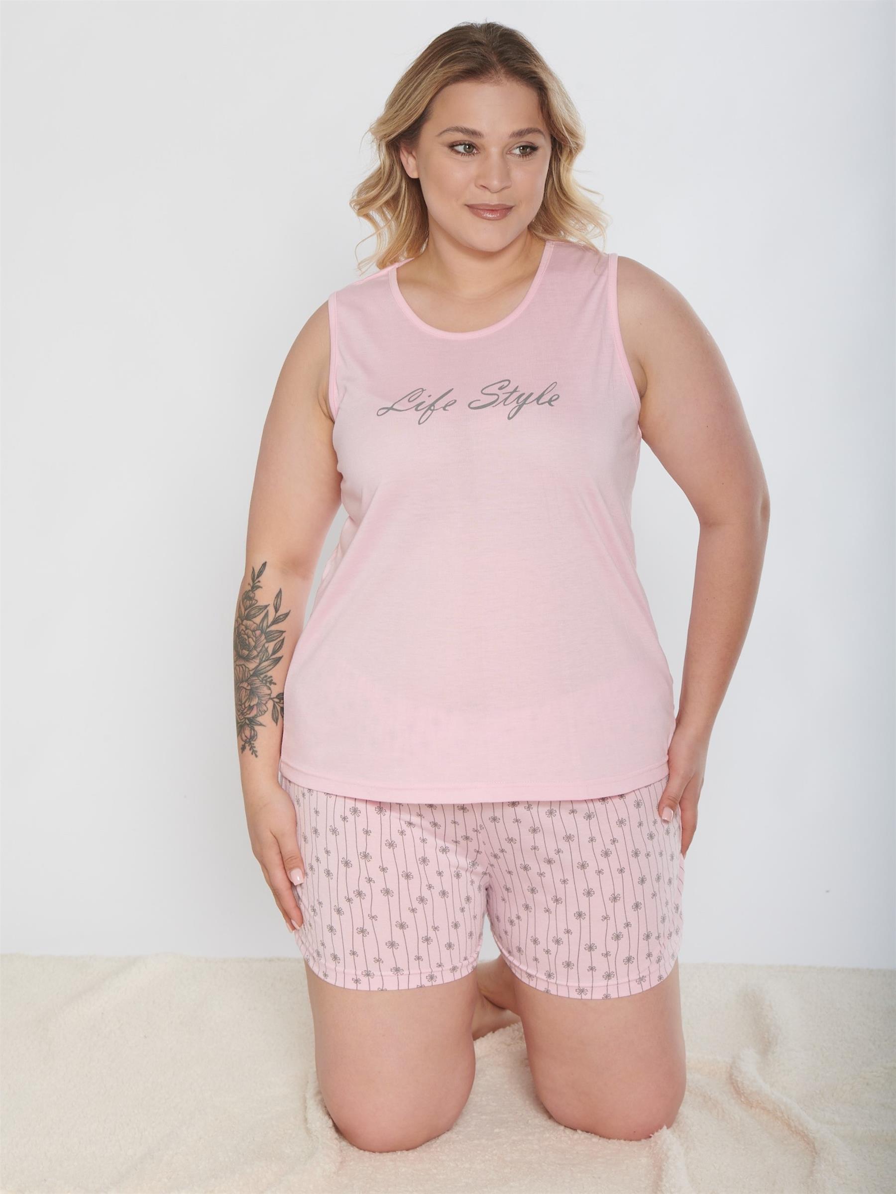 BÜYÜK BEDEN BATTAL ŞORT TAKIM ALPERİ B760-06