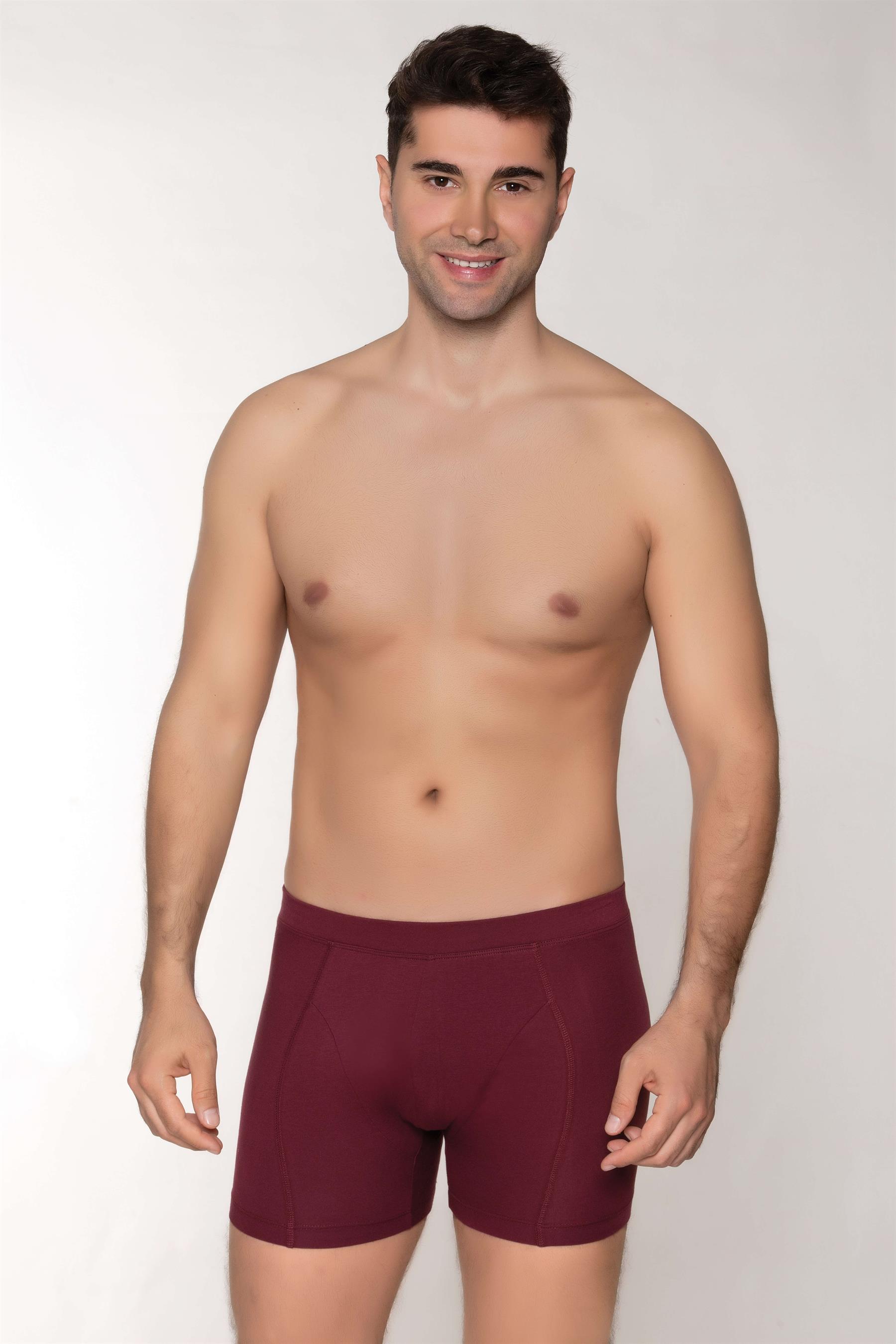 ERKEK MODAL BOXER GİZLİ LASTİKLİ BORDO