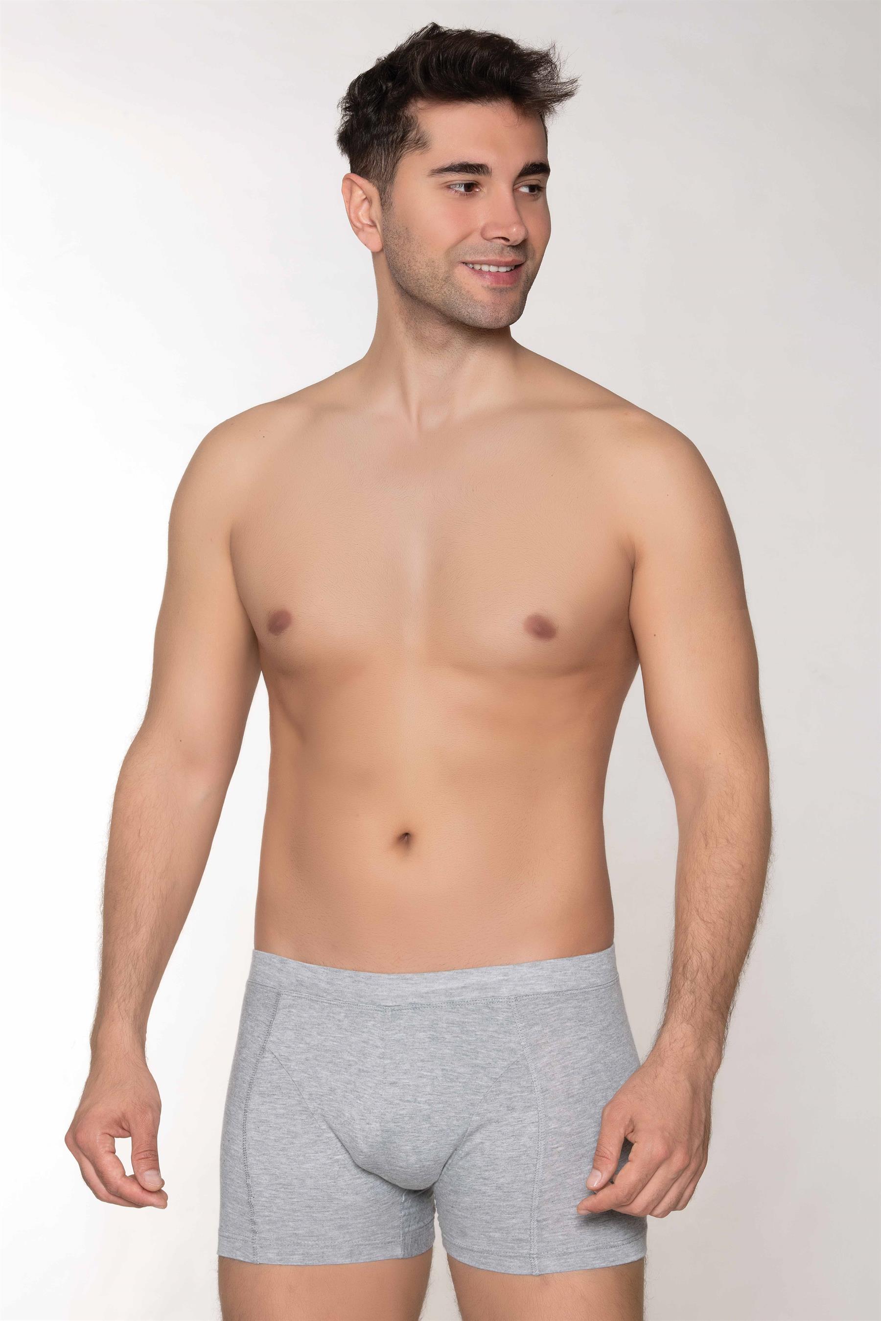 ERKEK MODAL BOXER GİZLİ LASTİKLİ GRİ