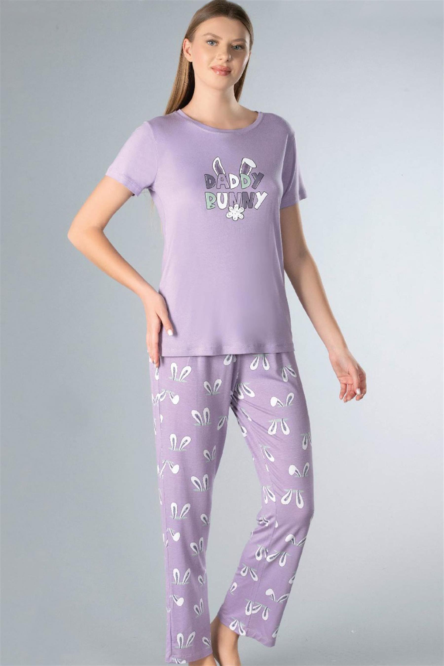 YAZLIK KISA KOL PİJAMA TAKIMI DOWRY 08-112