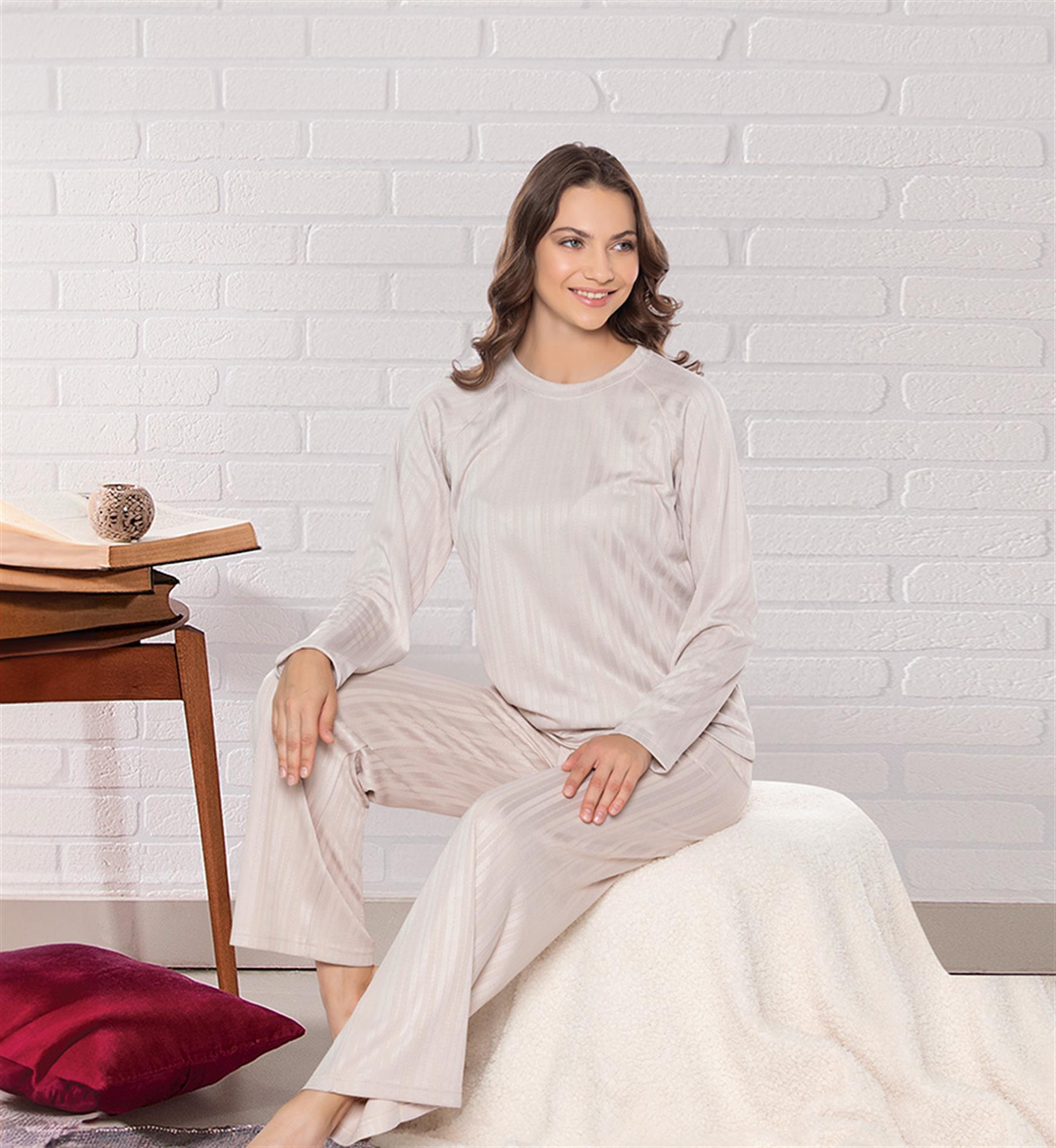 UZUN KOL KIŞLIK PİJAMA TAKIMI DOWRY 09-183