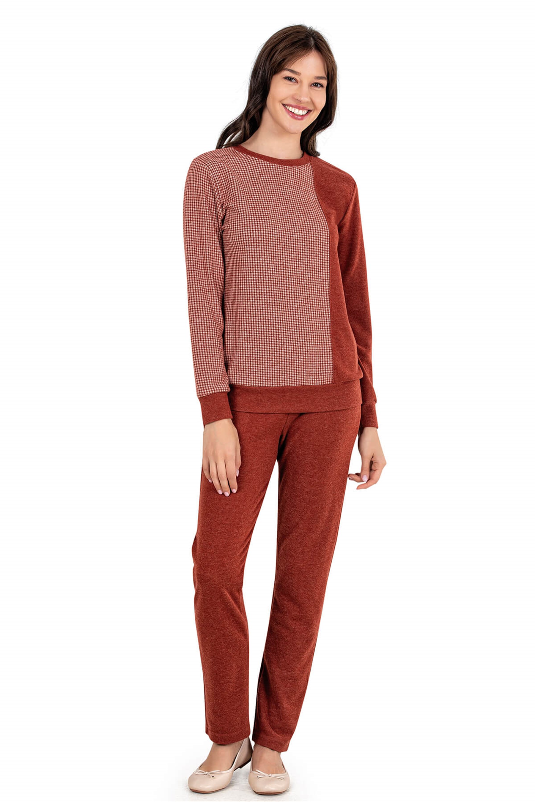 KADIN KIŞLIK UZUN KOL PİJAMA TAKIMI DOWRY 09-31