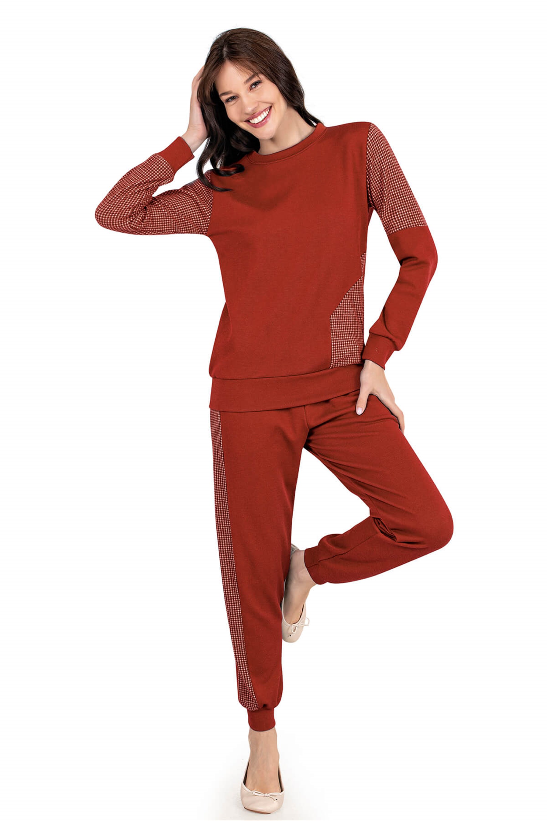 KADIN KIŞLIK UZUN KOL PİJAMA TAKIMI DOWRY 09-32