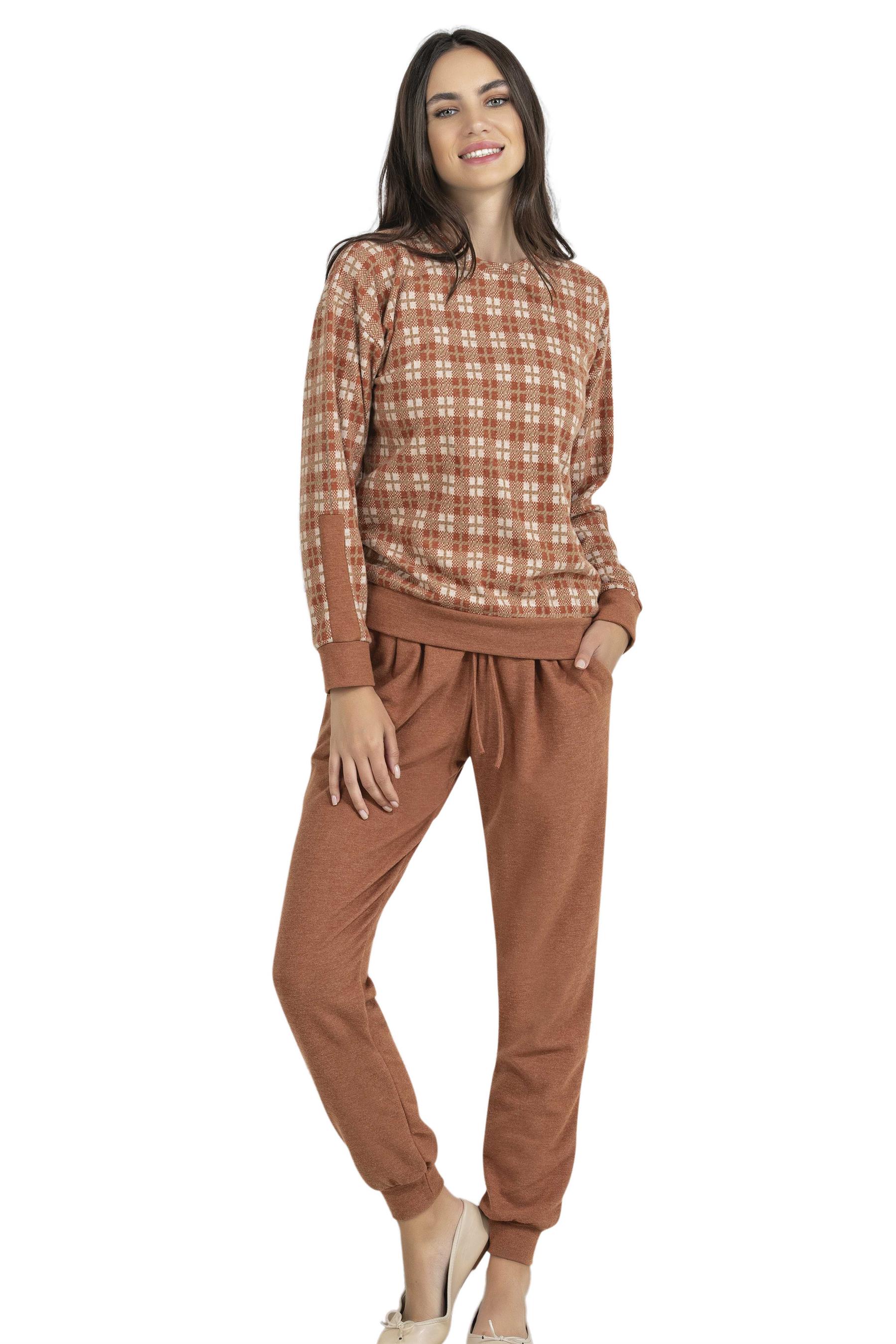 KADIN KIŞLIK UZUN KOL PİJAMA TAKIMI DOWRY 09-98