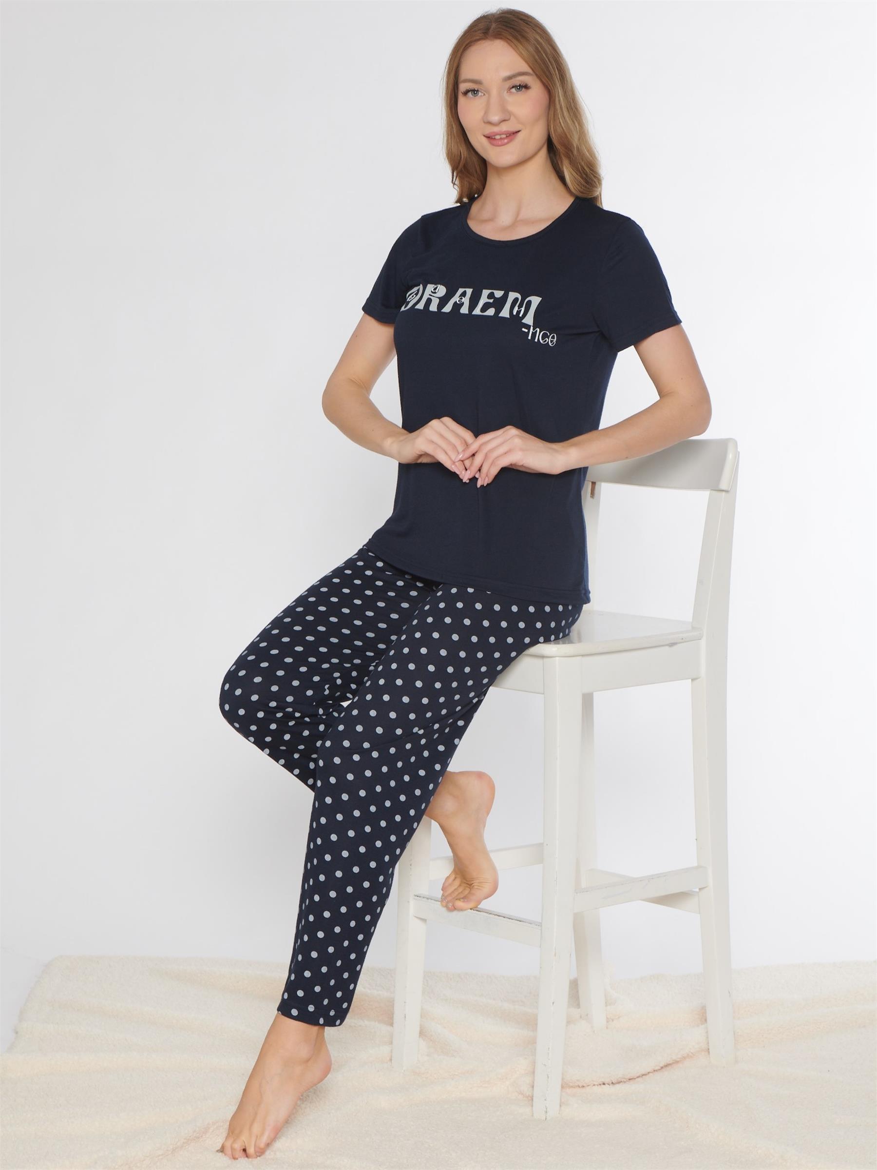 KISA KOL PİJAMA TAKIMI VİSKON ALPERİ 780-63