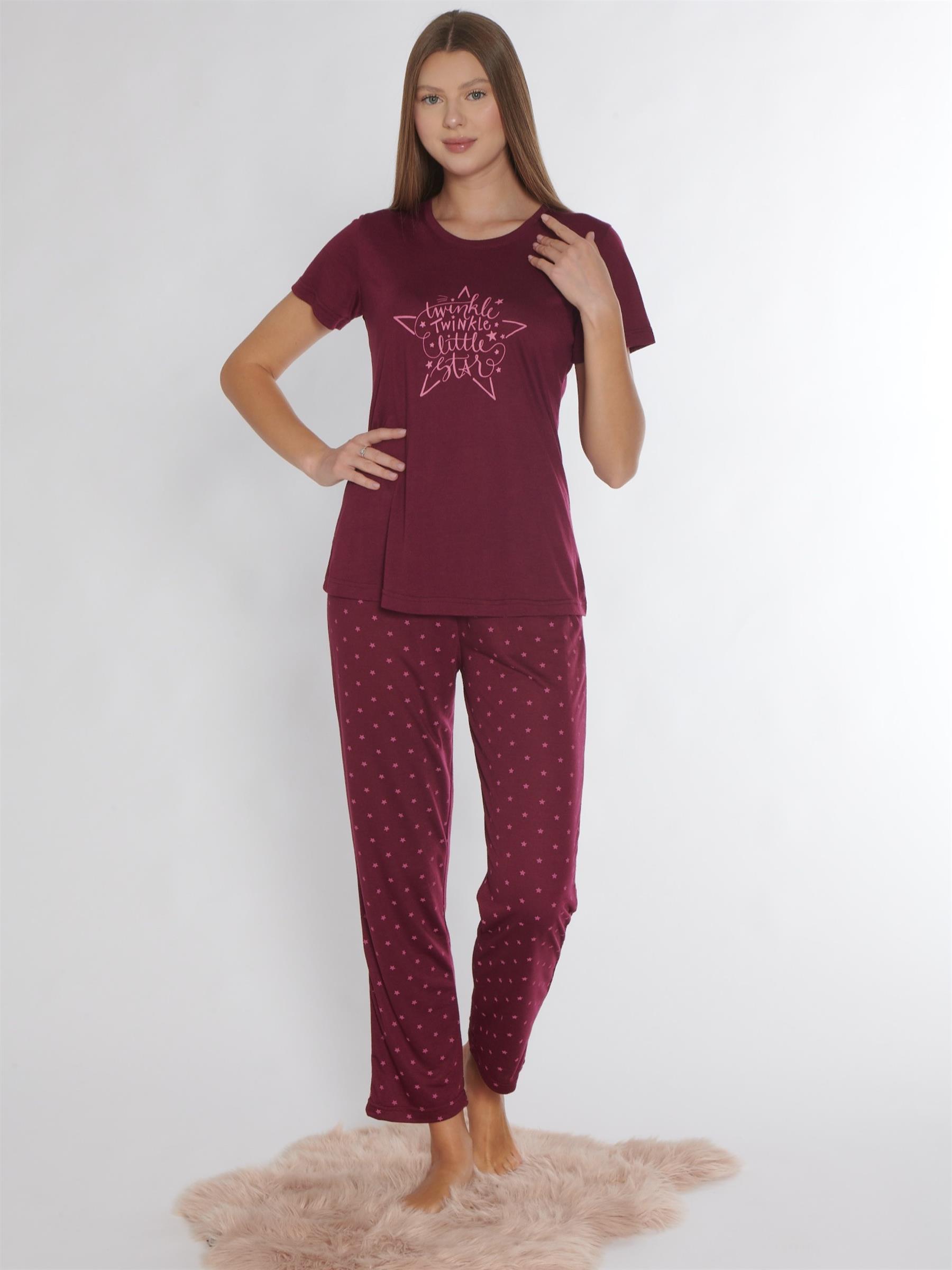 KISA KOL PİJAMA TAKIMI VİSKON ALPERİ 780-62