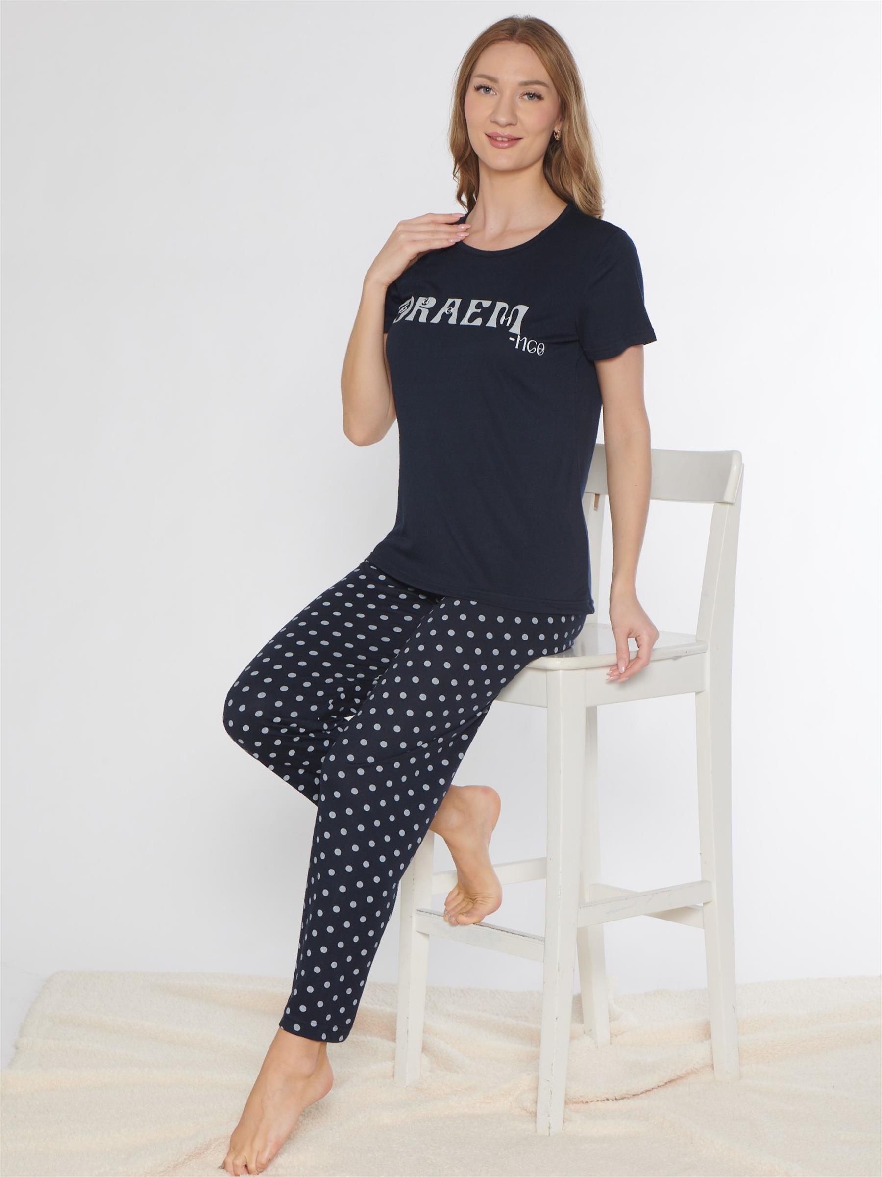 KISA KOL PİJAMA TAKIMI VİSKON ALPERİ 780-63