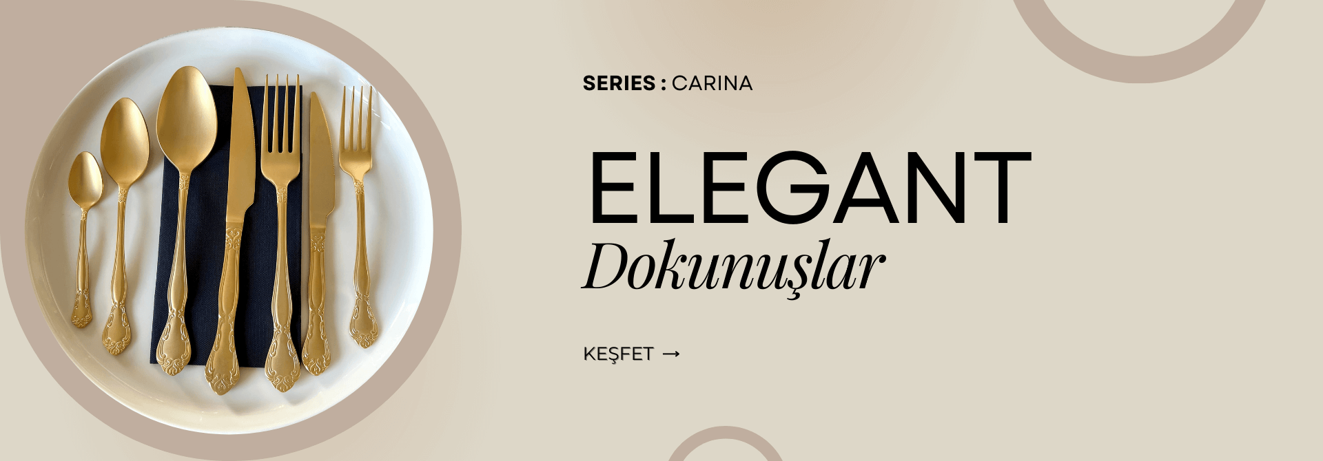 Carina Çatal Bıçak Kaşık Seti
