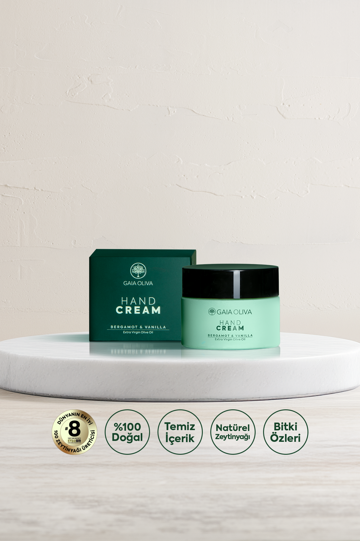 Bergamot, Vanilya ve Zeytinyağlı Besleyici El Kremi 50 ml