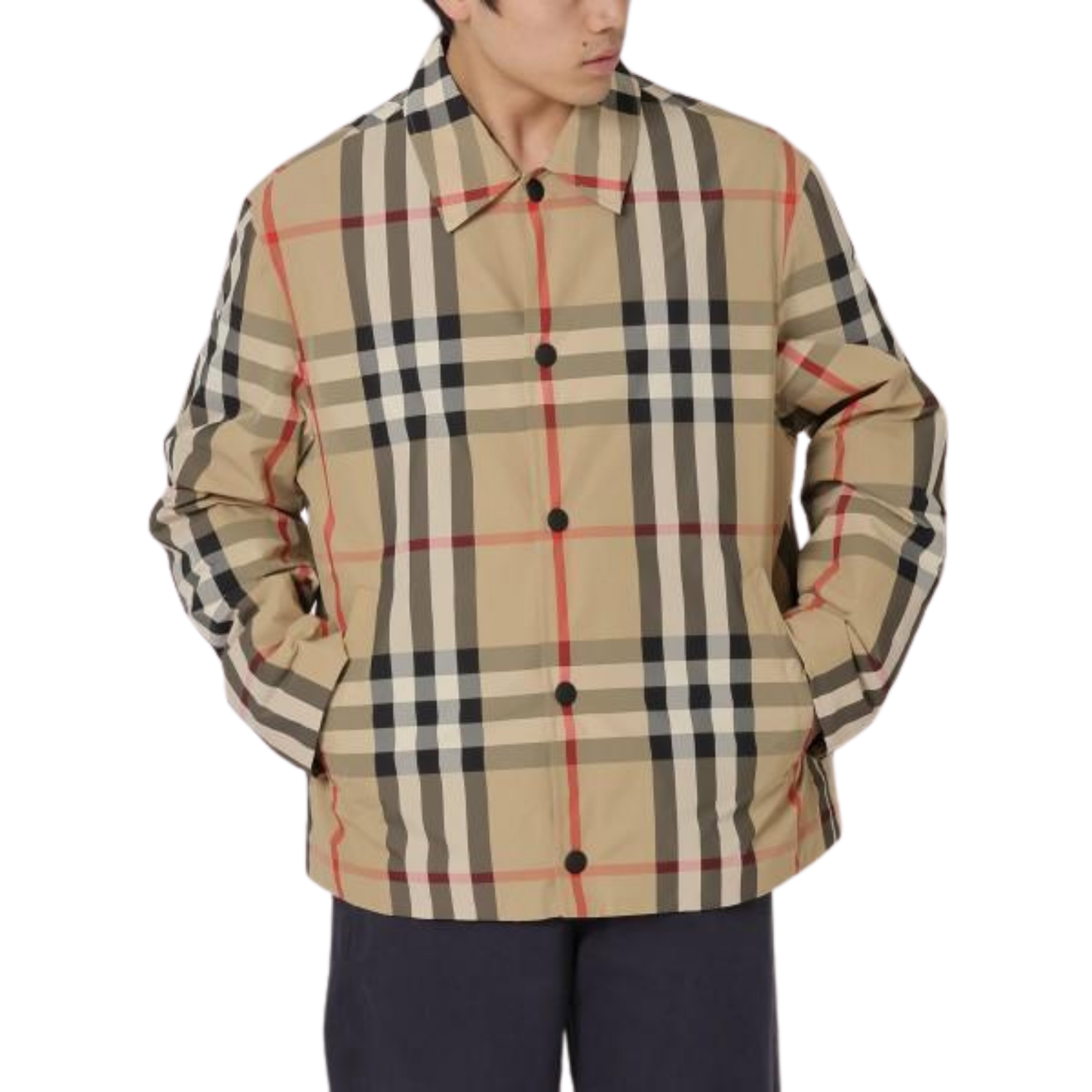 Burberry Kareli Erkek Gömlek Ceket 8070347