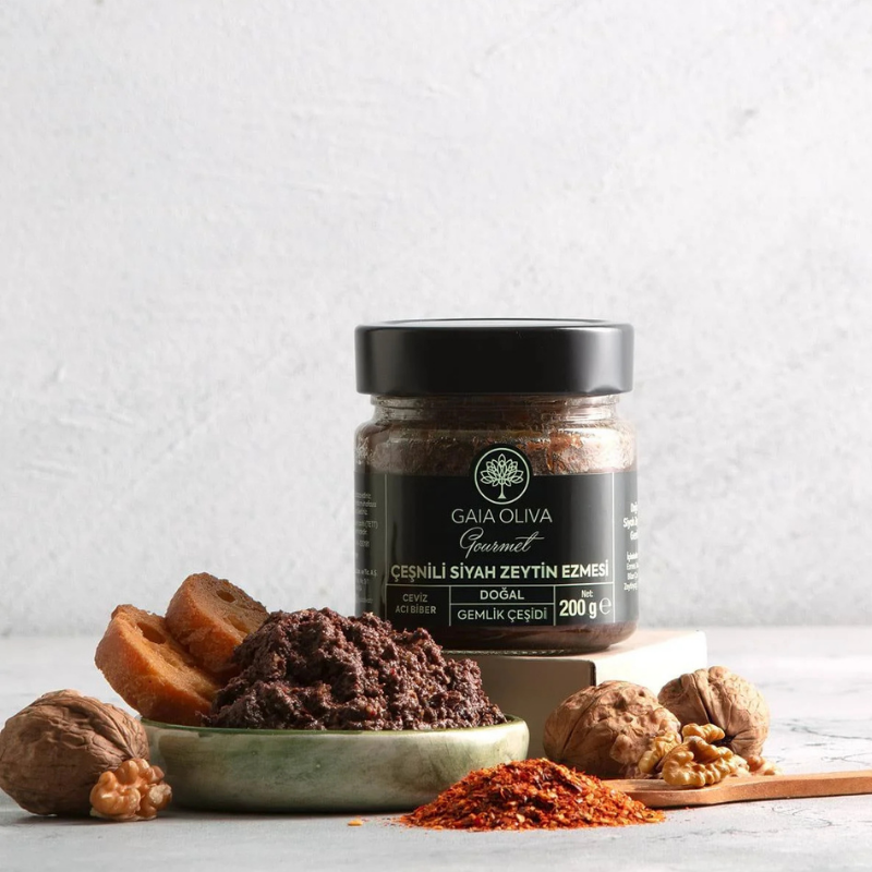 Çeşnili Siyah Zeytin Ezmesi, 200 gr