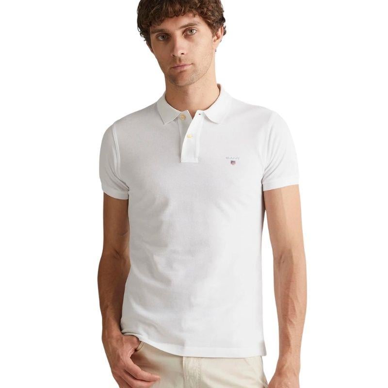 Gant Erkek Beyaz Slim Fit Polo Tshırt 2202.110