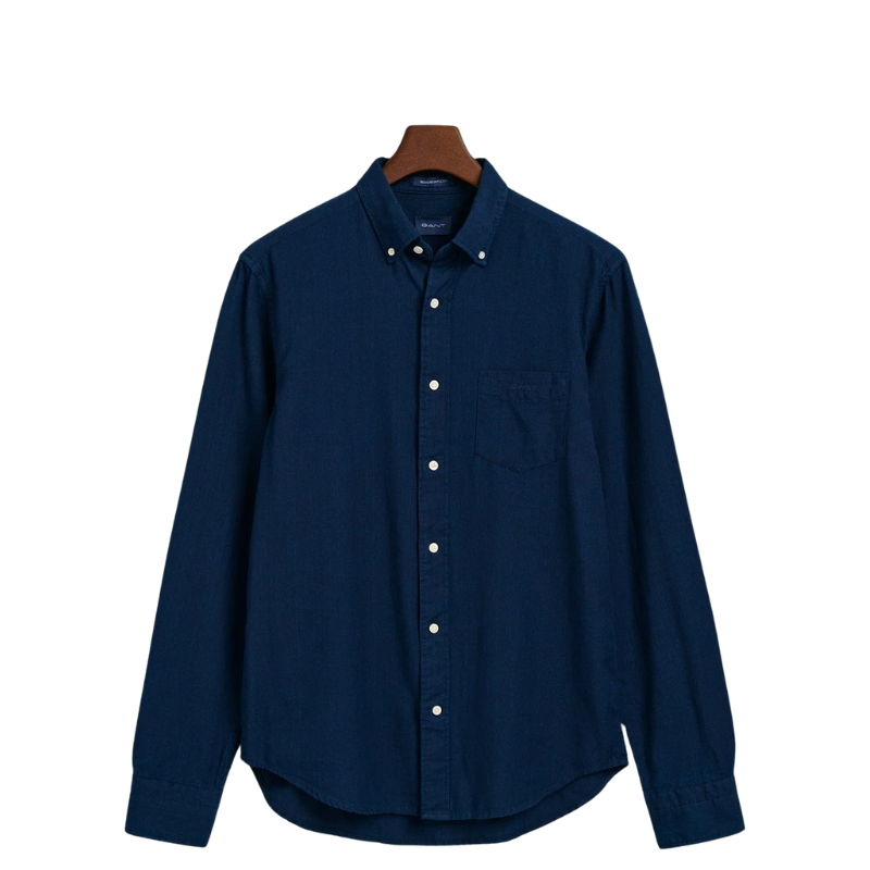 Gant Erkek Lacivert Regular Fit Oxford Gömlek 3230095.969