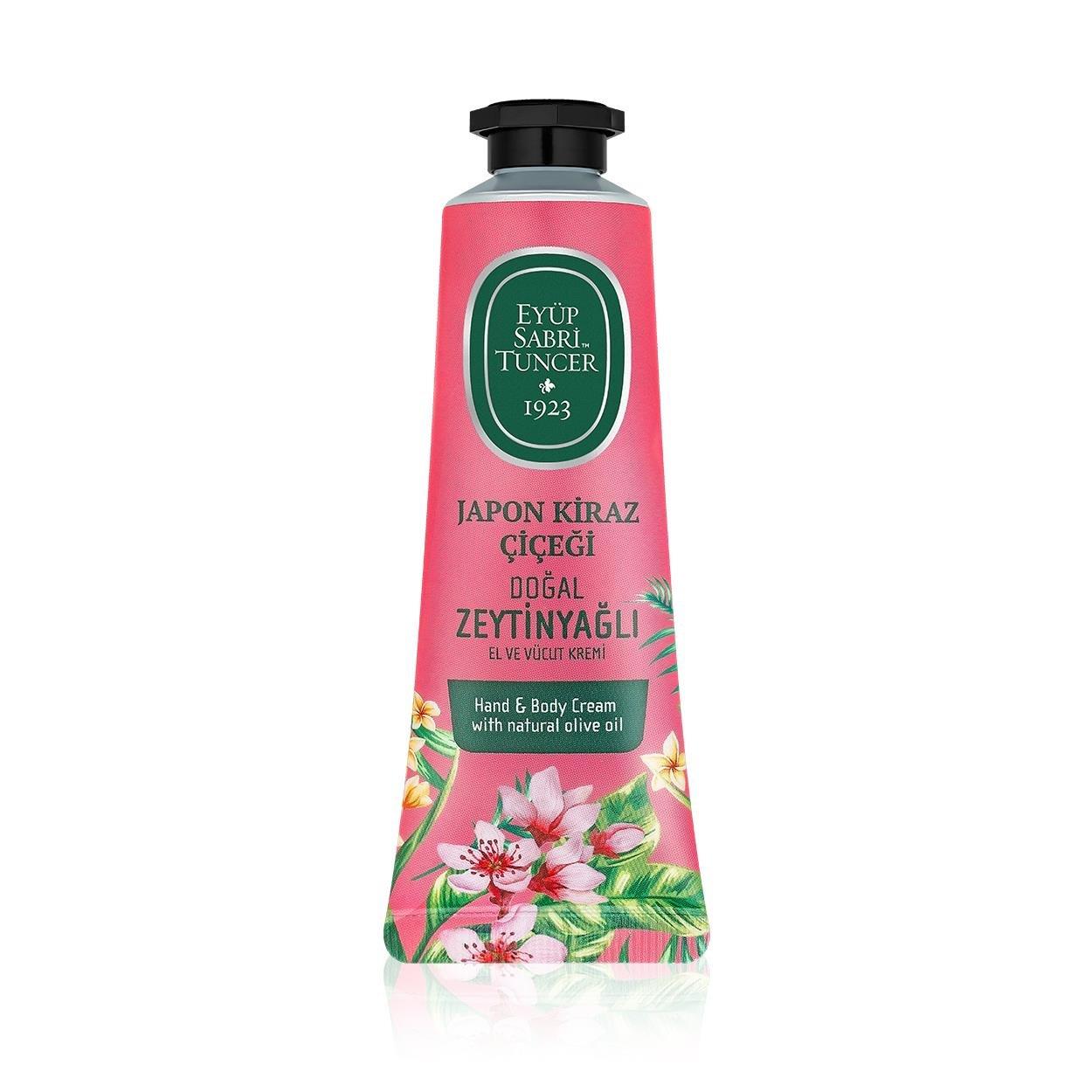 Japon Kiraz Çiçeği Doğal Zeytinyağlı El ve Vücut Kremi 50 ml