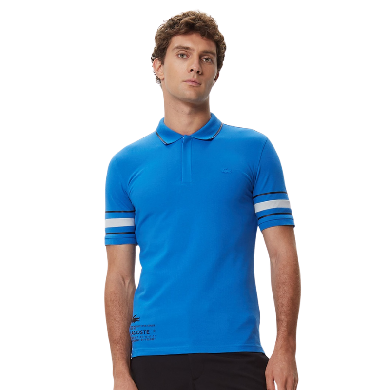 Lacoste Active Erkek Slim Fit Baskılı Mavi Polo Tshırt PH0305.05M