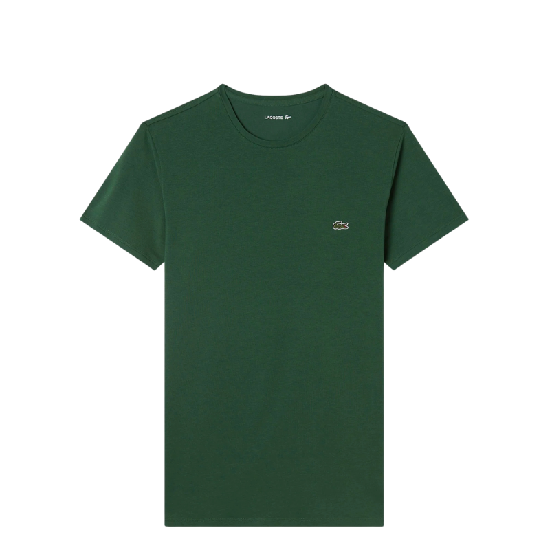 Lacoste Erkek Slim Fit Bisiklet Yaka Koyu Yeşil T-Shirt TH0998.132