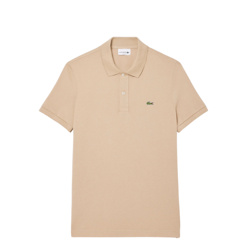 Lacoste L.12.12 Erkek Slim Fit Bej Polo Tshırt 