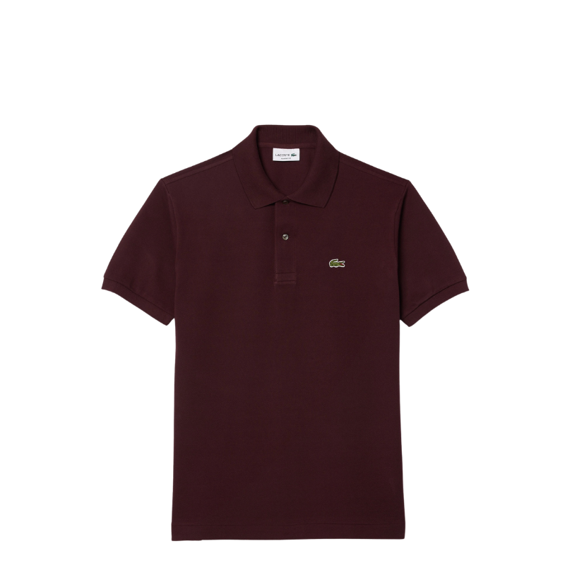 Lacoste L.12.12 Erkek Classic Fit Bordo Polo Tshırt 