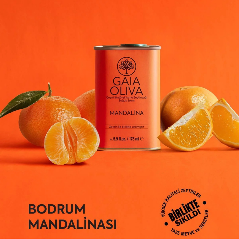 Mandalina Çeşnili 175 ml Natürel Sızma Zeytinyağı