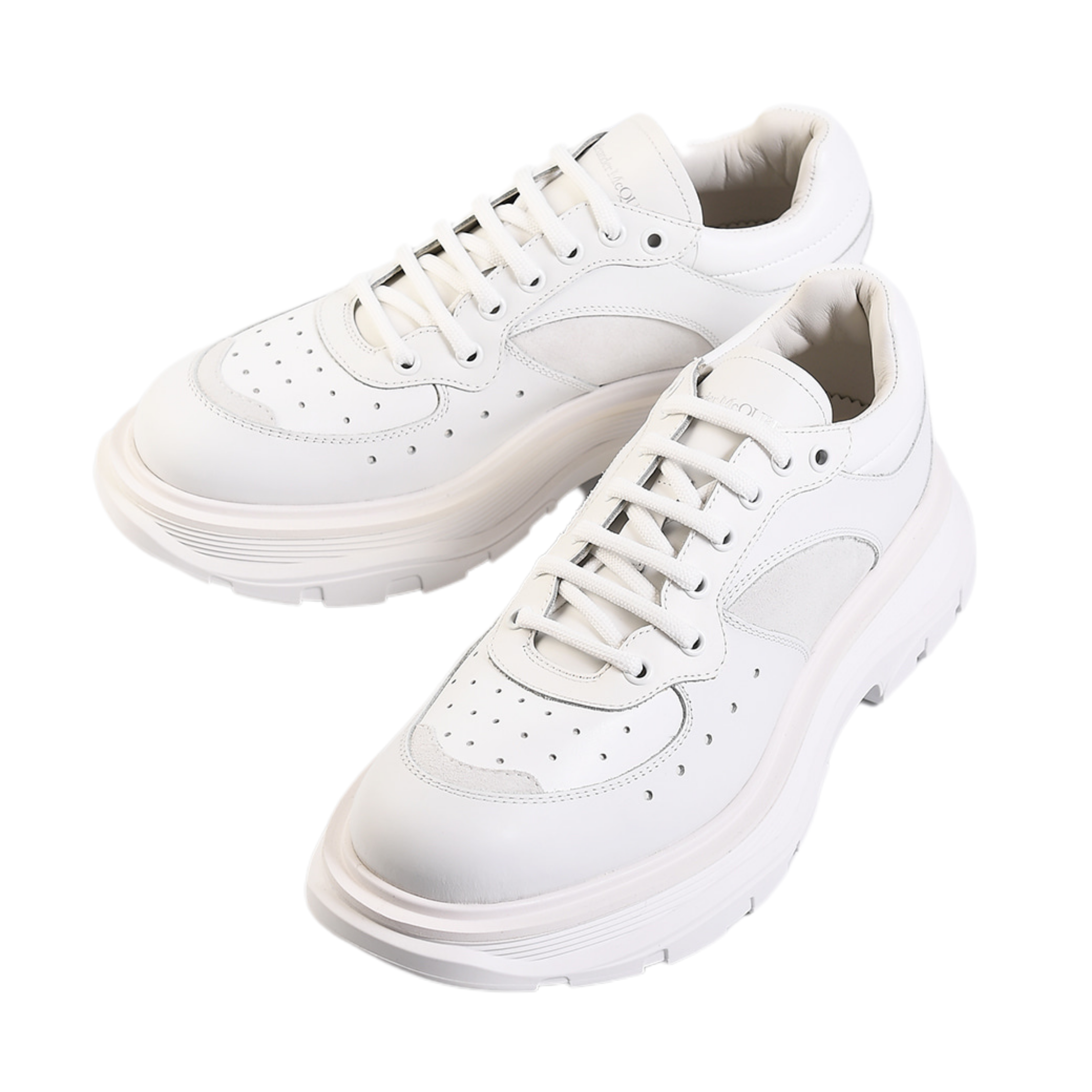 Alexander McQueen Larry Deri Erkek Günlük Ayakkabı 627222 WHRH5 9071